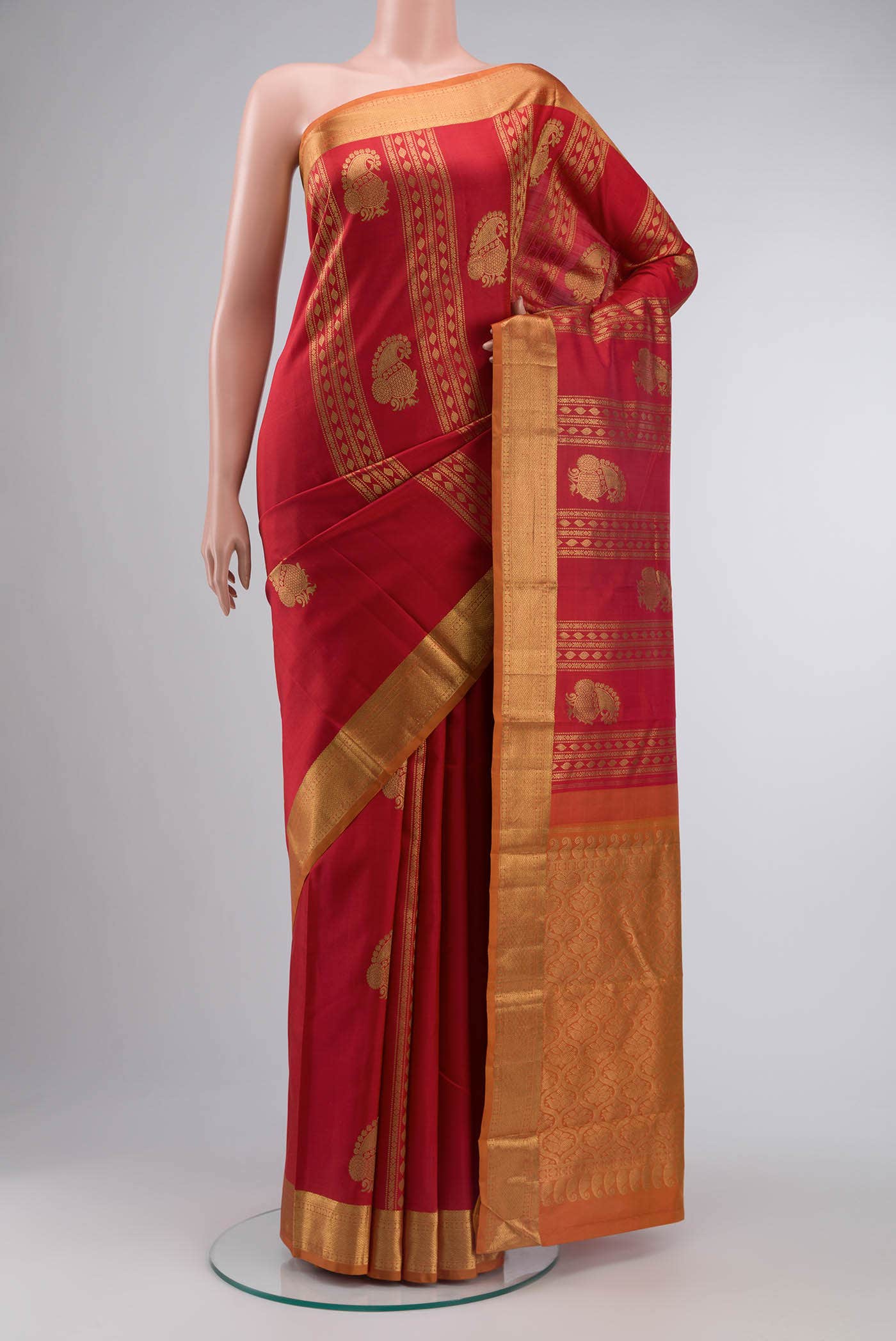 Red Kanjivaram Silk Saree