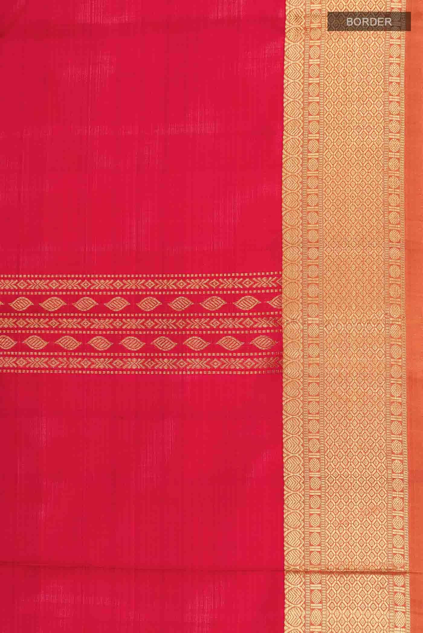 Red Kanjivaram Silk Saree - Image 5