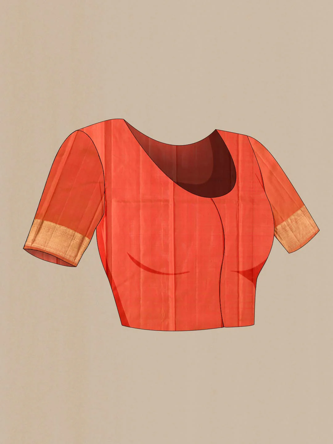 Red Kanjivaram Silk Saree - Image 6