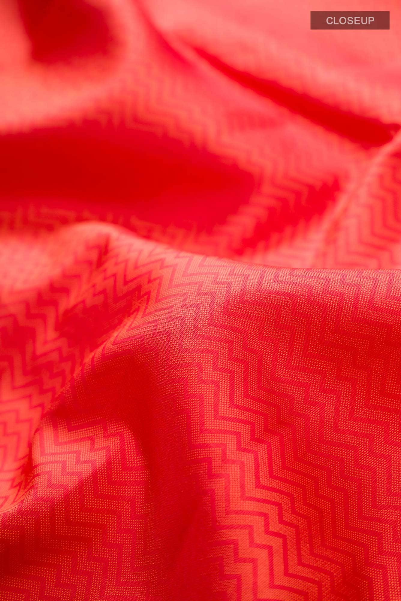 Red Kanchipuram Silk Saree - Image 3