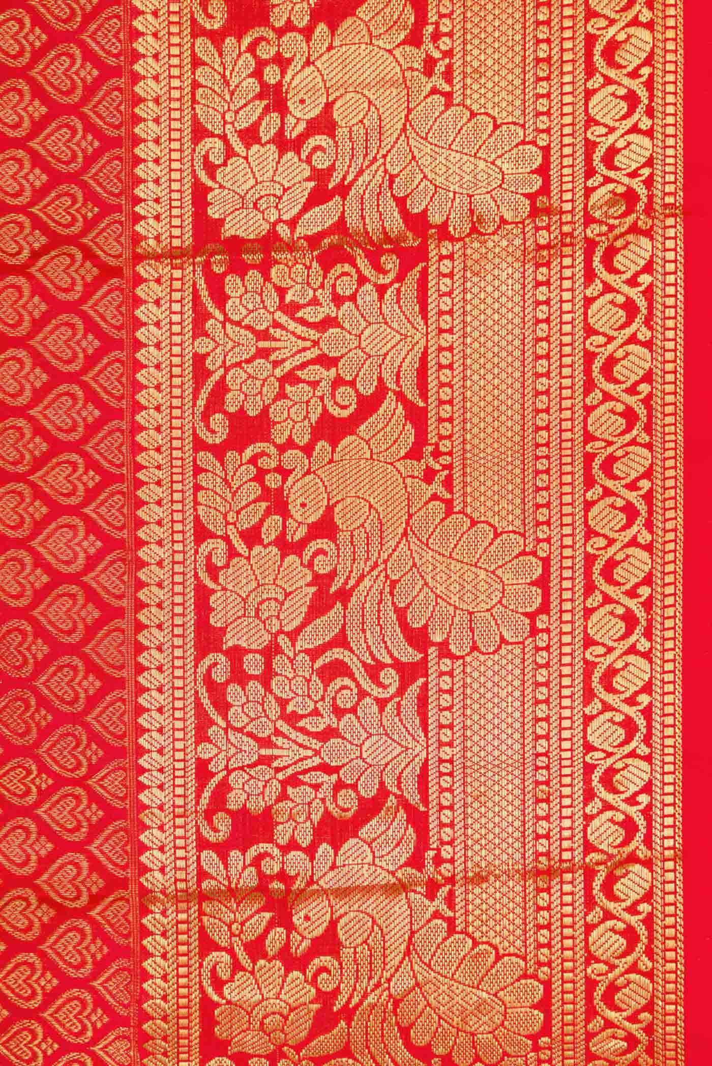 Red Kanjivaram Silk Saree - Image 5