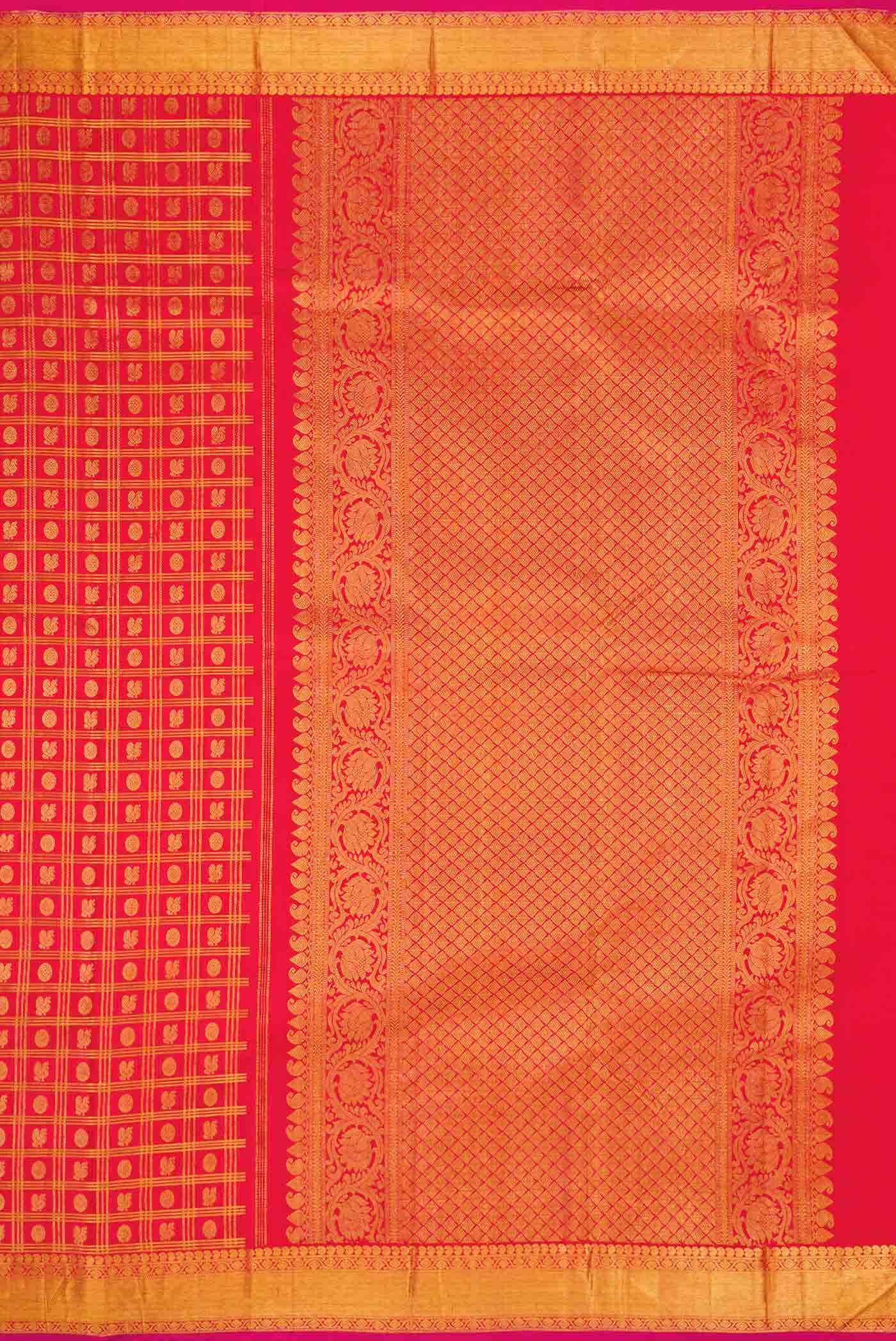 Red Kanjivaram Silk Saree - Image 5