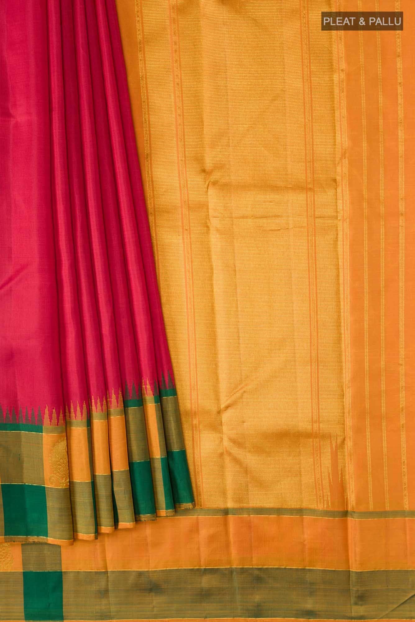 Red Kanchipuram Silk Saree - Image 2