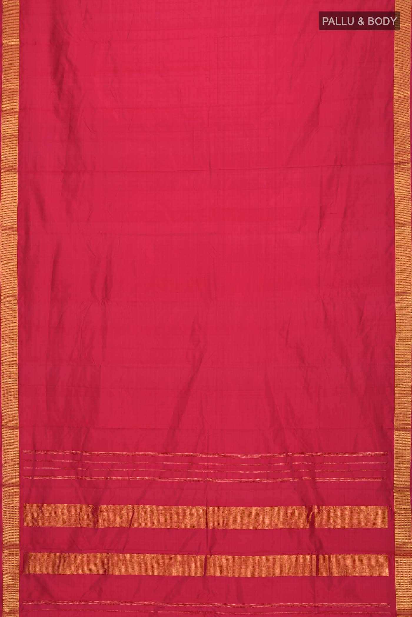 Red Kanjivaram Silk Saree - Image 4