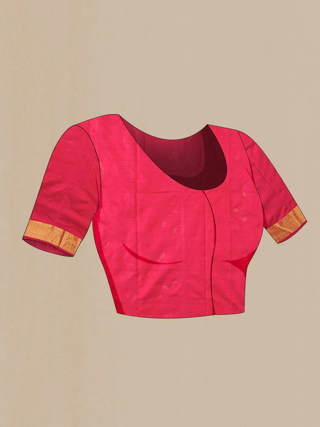 Red Kanjivaram Silk Saree - Image 6