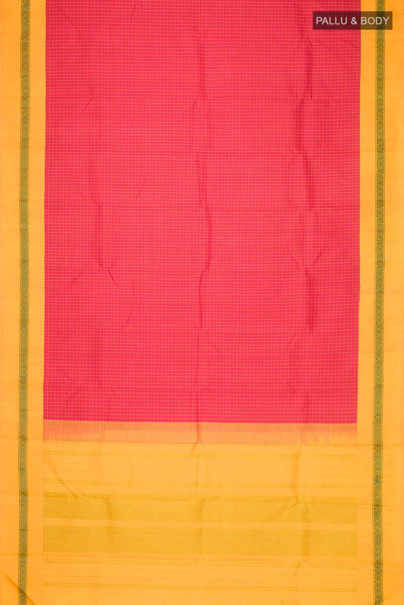 Red Kanchipuram Silk Saree - Image 4