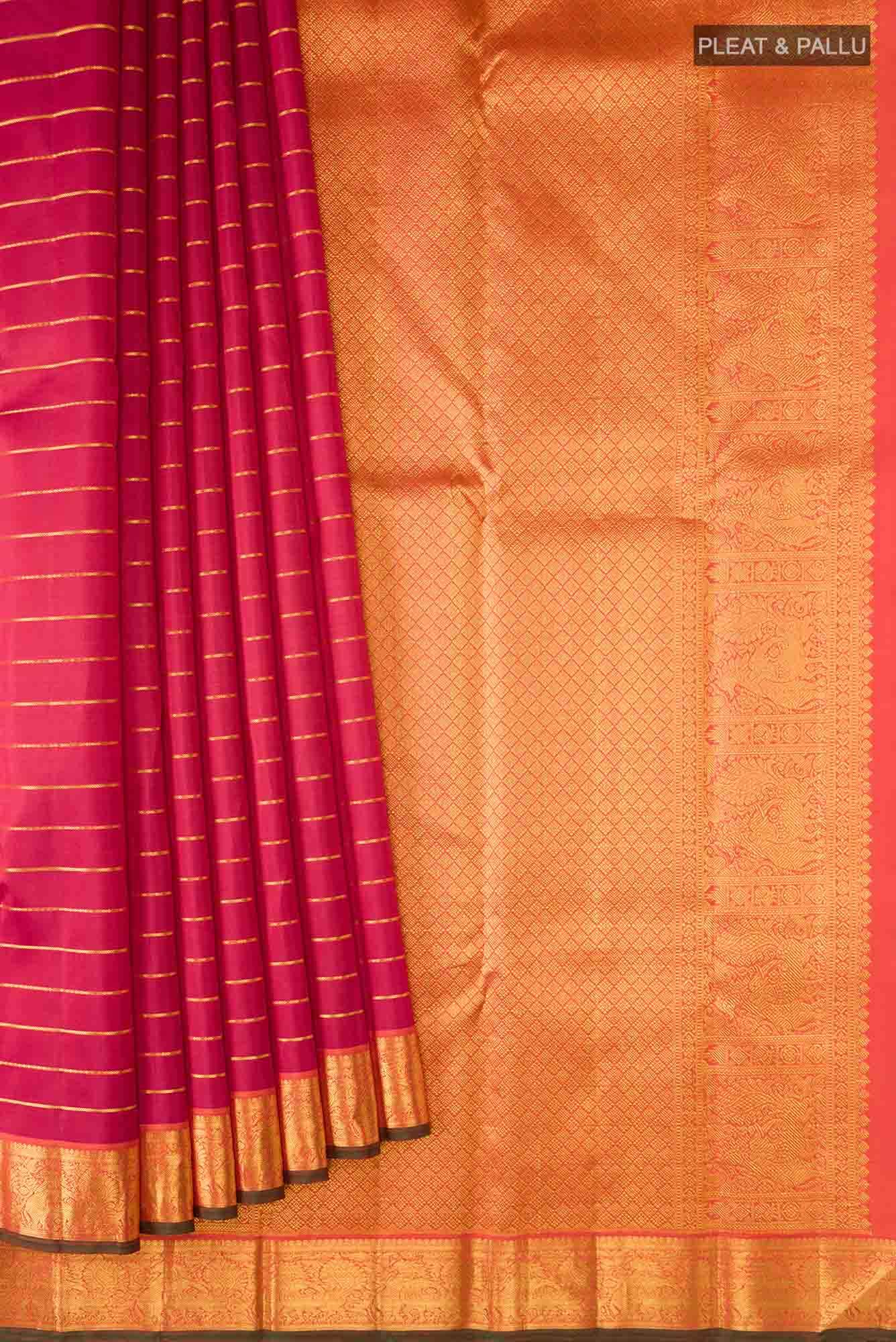 Red Kanjivaram Silk Saree - Image 2