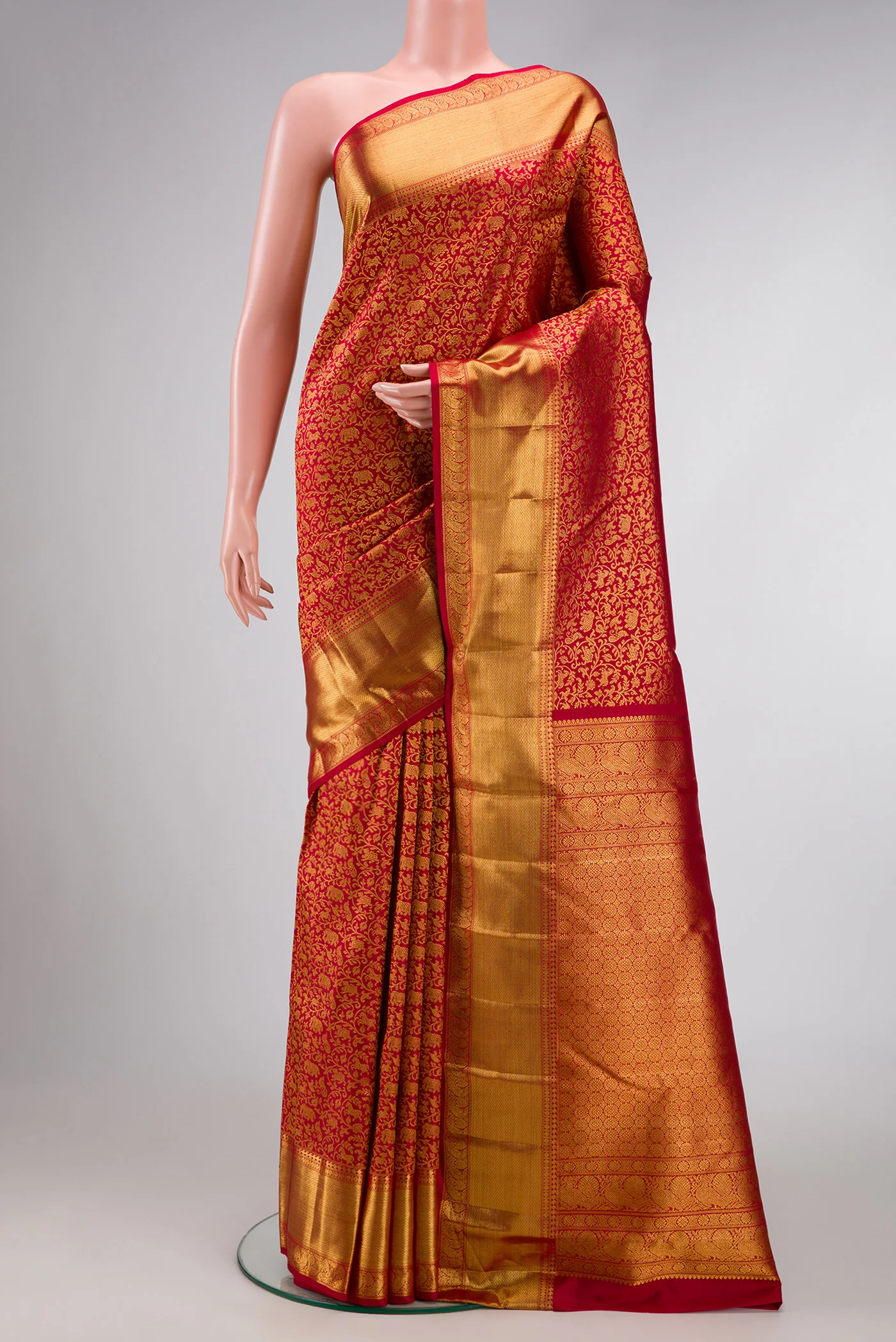 Red Kanchipuram Silk Saree