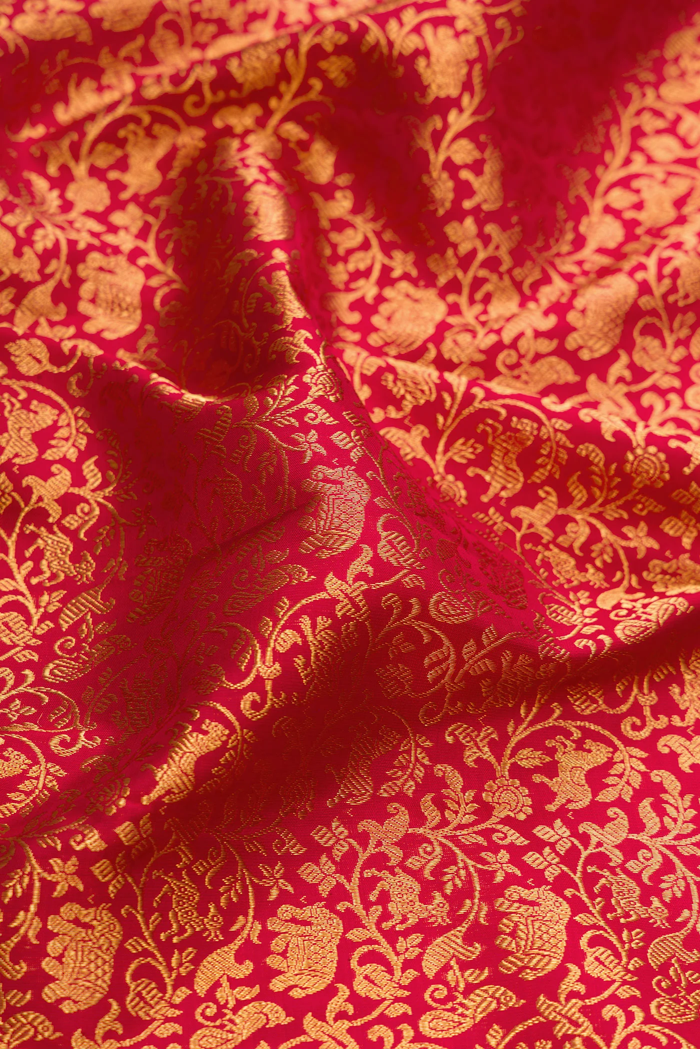 Red Kanchipuram Silk Saree - Image 2