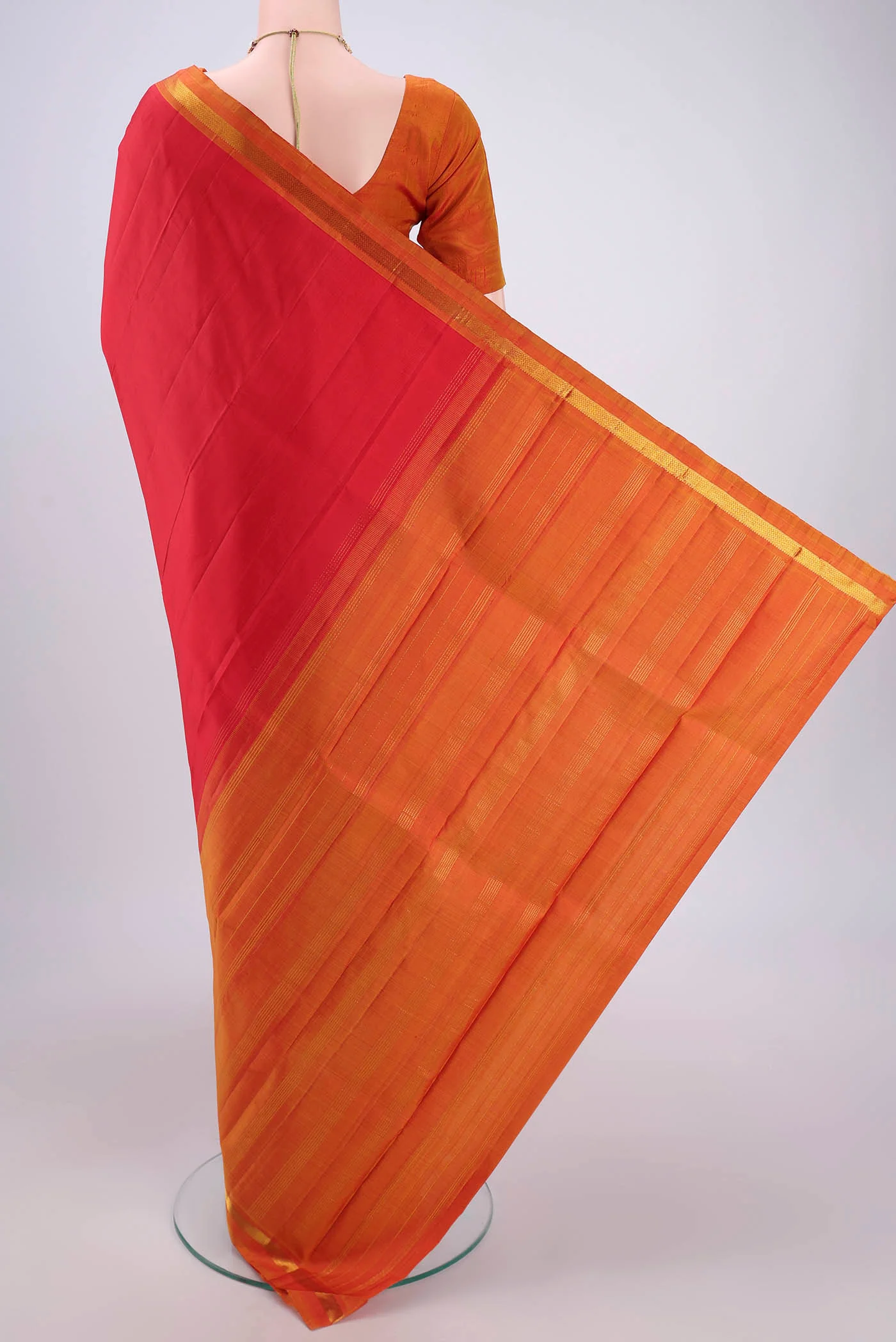 Red Kanjivaram Silk Saree - Image 3