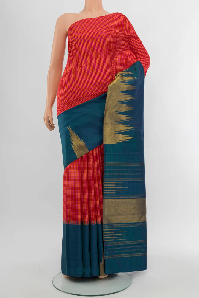 Red Kanjivaram Silk Saree