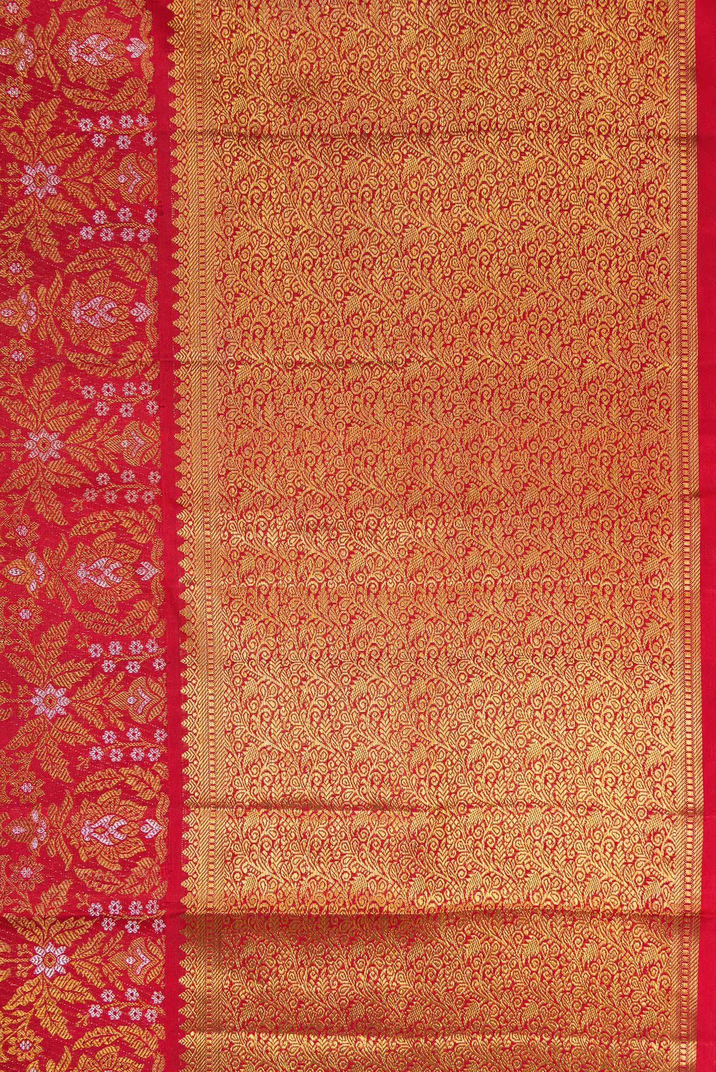 Red Kanjivaram Silk Saree - Image 3