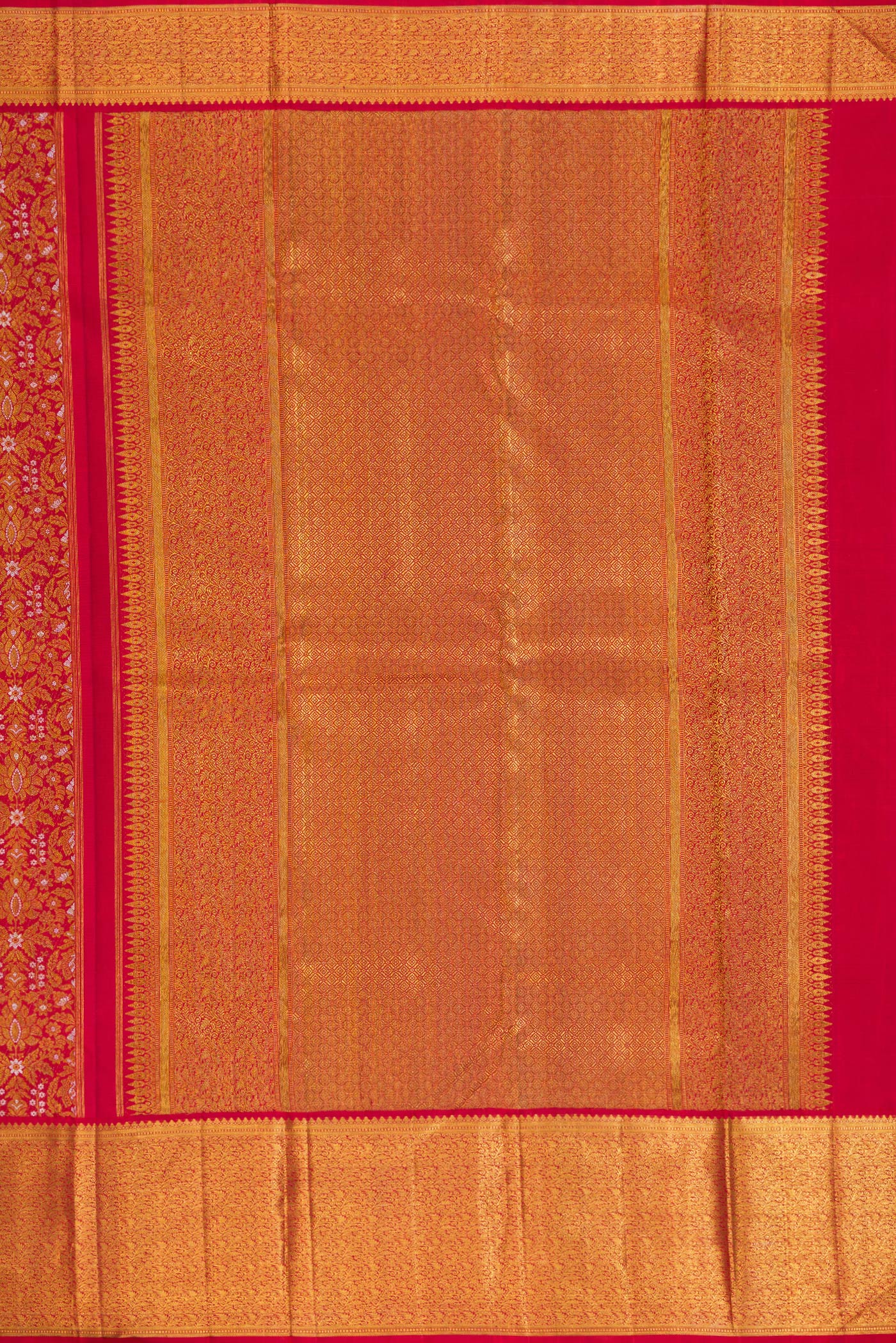 Red Kanjivaram Silk Saree - Image 7