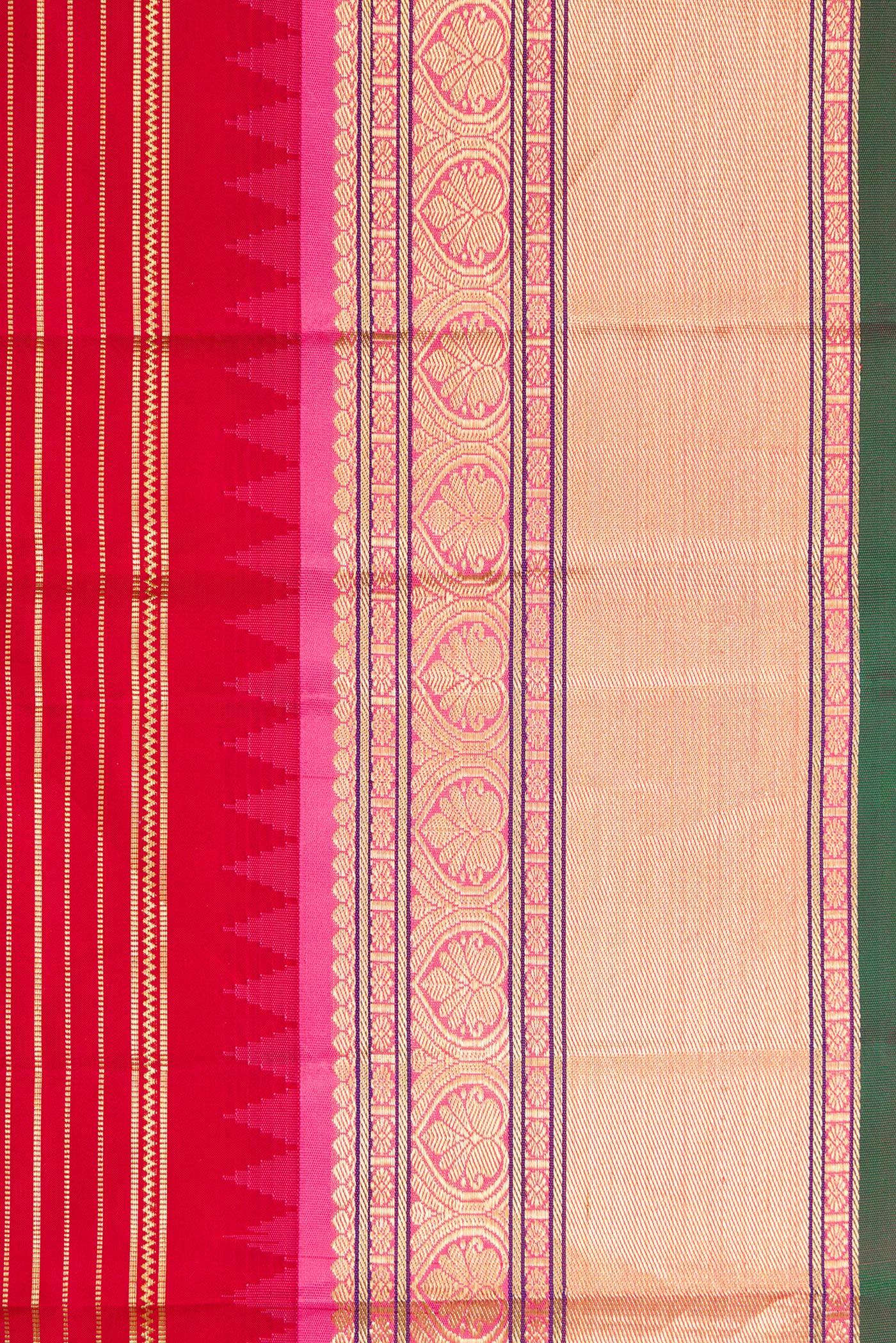 Red Kanjivaram Silk Saree - Image 3