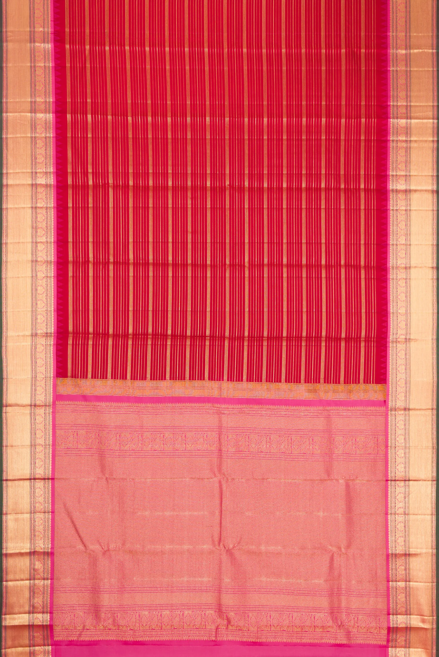 Red Kanjivaram Silk Saree - Image 6