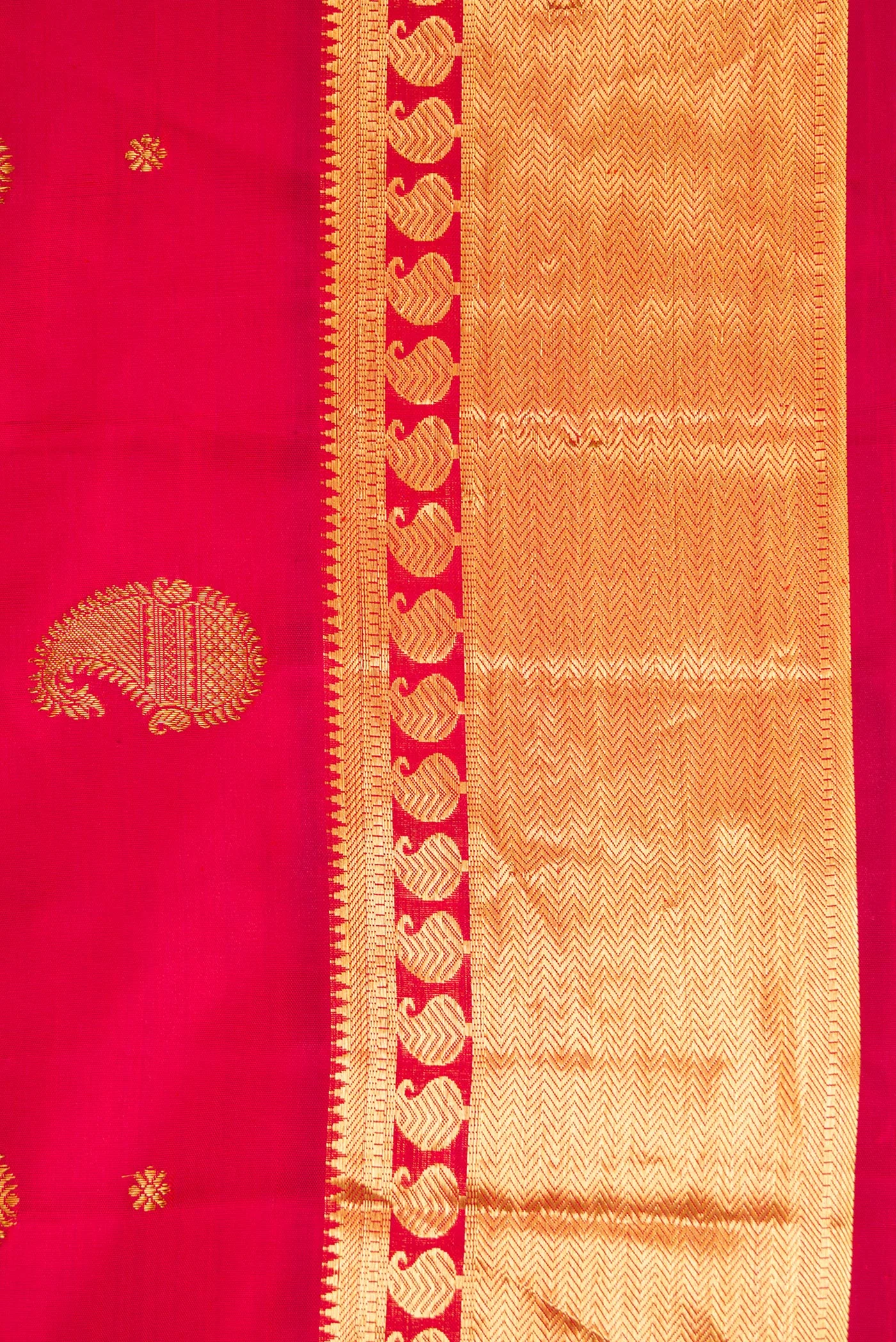 Red Kanjivaram Silk Saree - Image 3