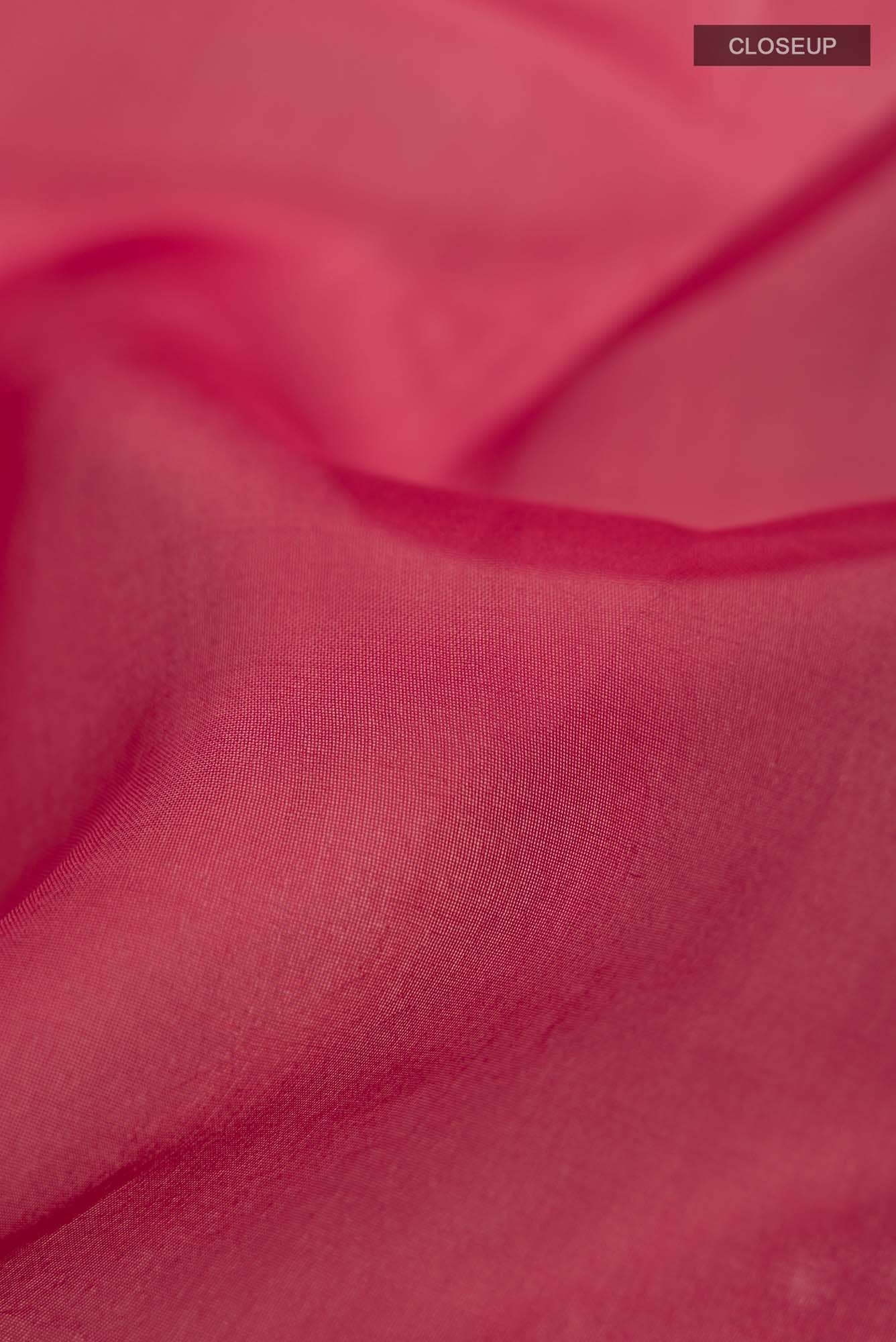 Maroon Organza Silk Saree - Image 3