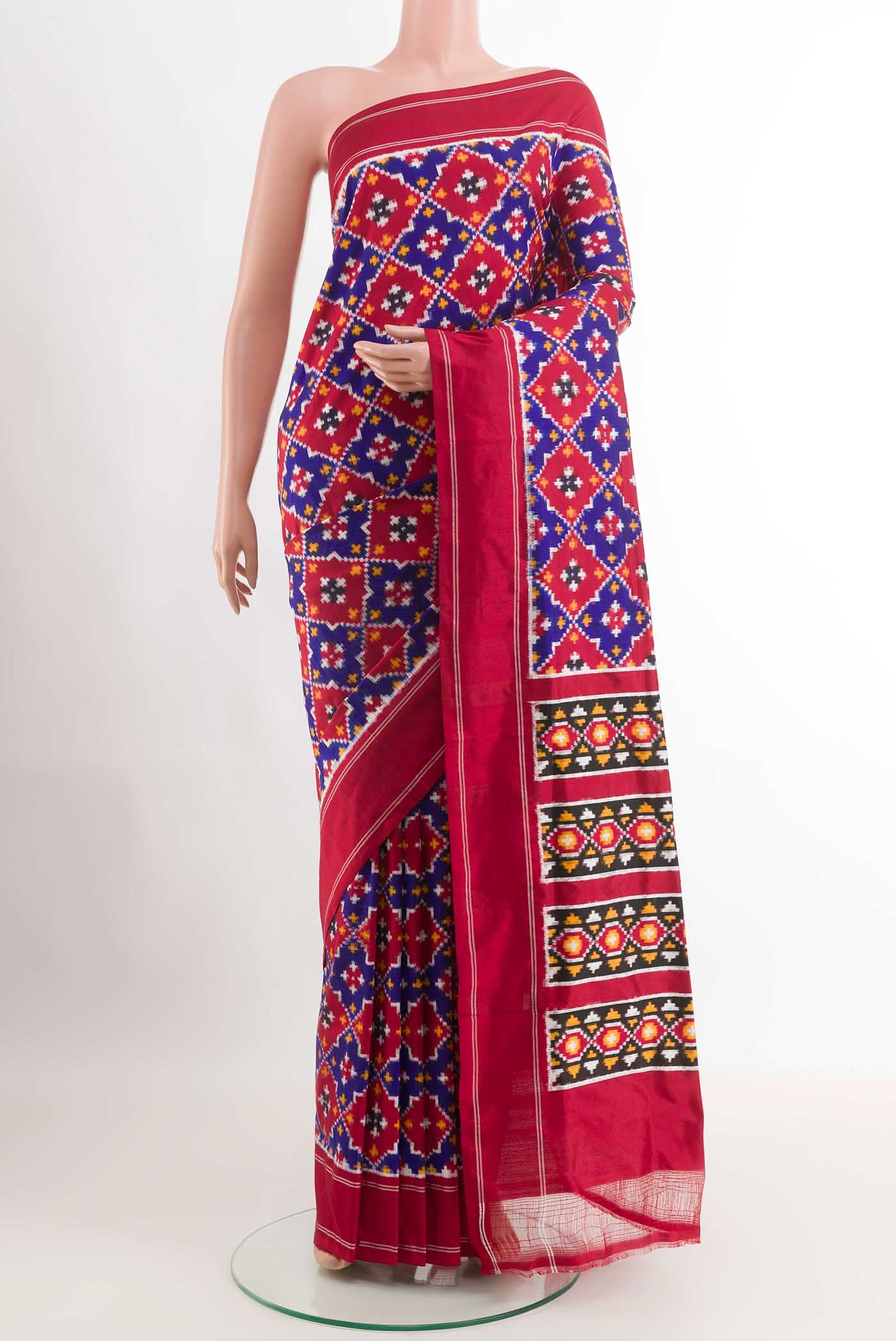 Red Pochampally Silk Saree