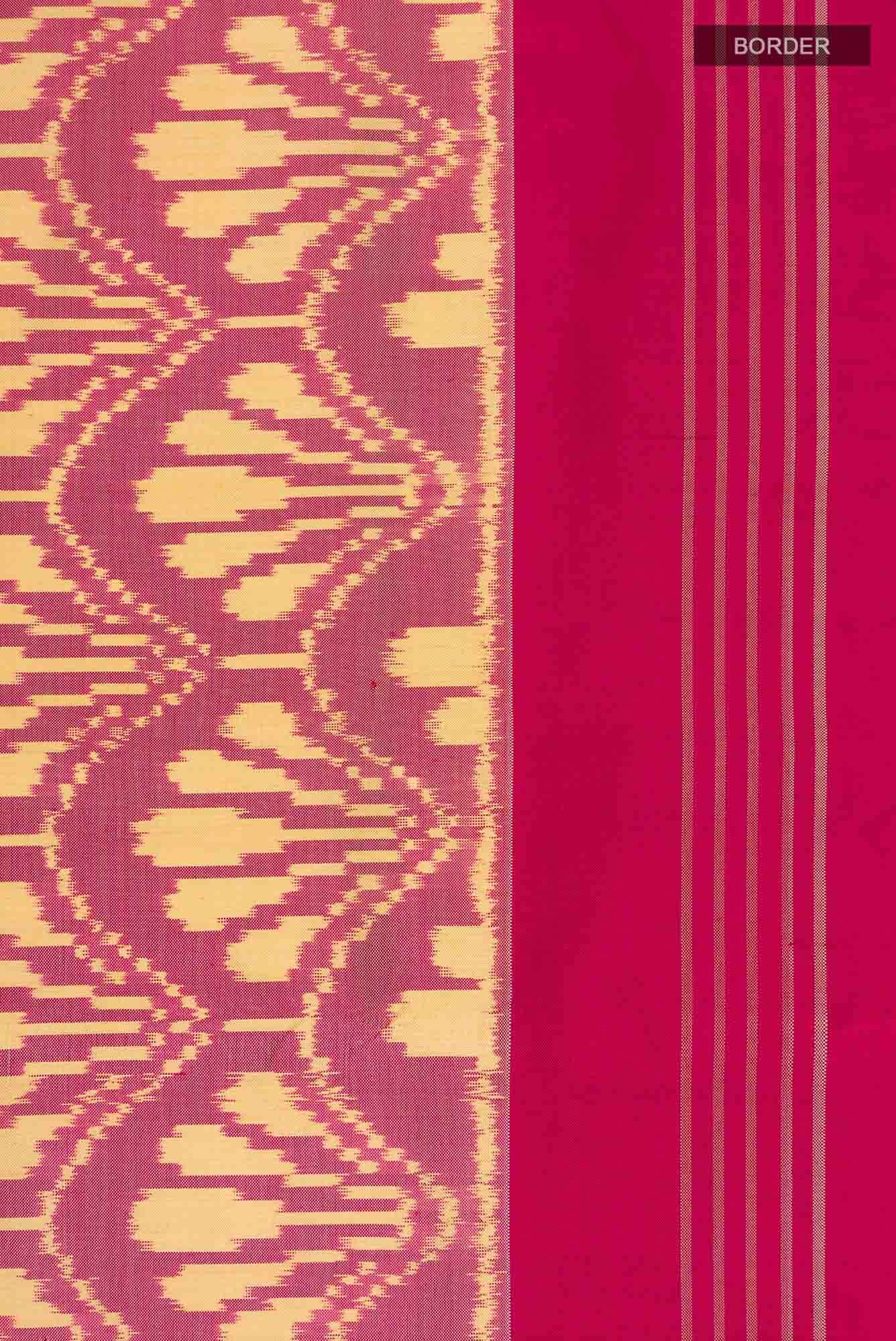 Pink Pochampally Silk Saree - Image 5