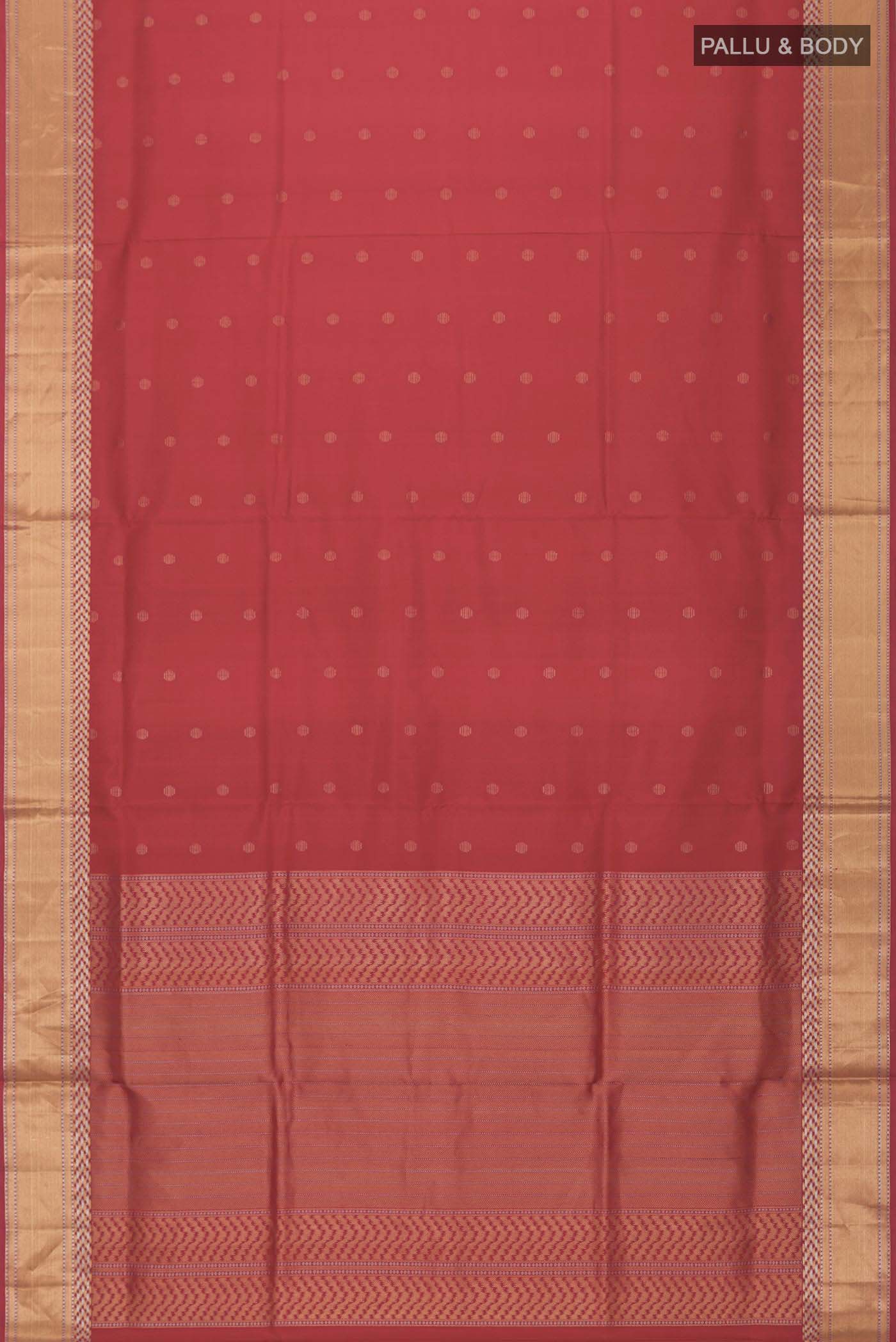 Red Soft Silk Saree - Image 5