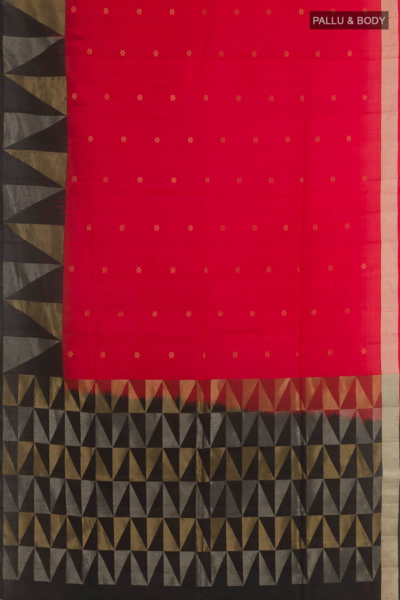 Red Soft Silk Saree - Image 3