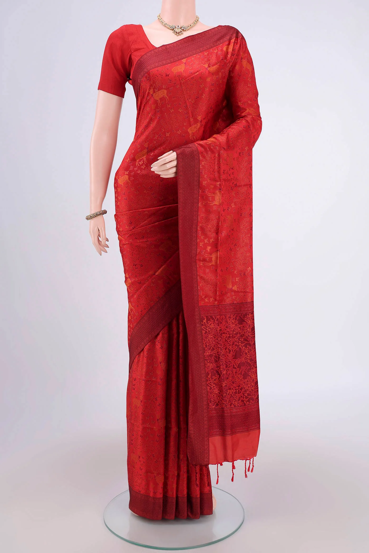 Red Soft Silk Saree