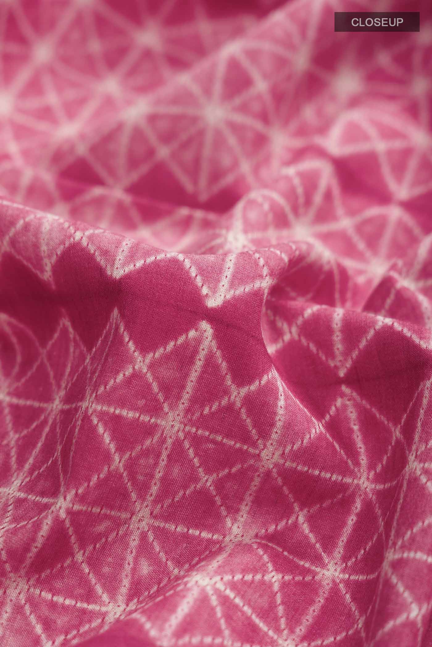 Red Tussar Silk Saree - Image 2