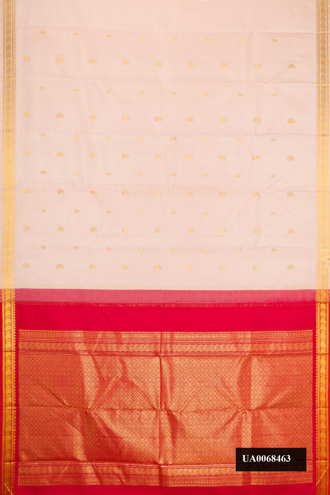 Rose Gold Dual Tone Kanchipuram Silk Saree