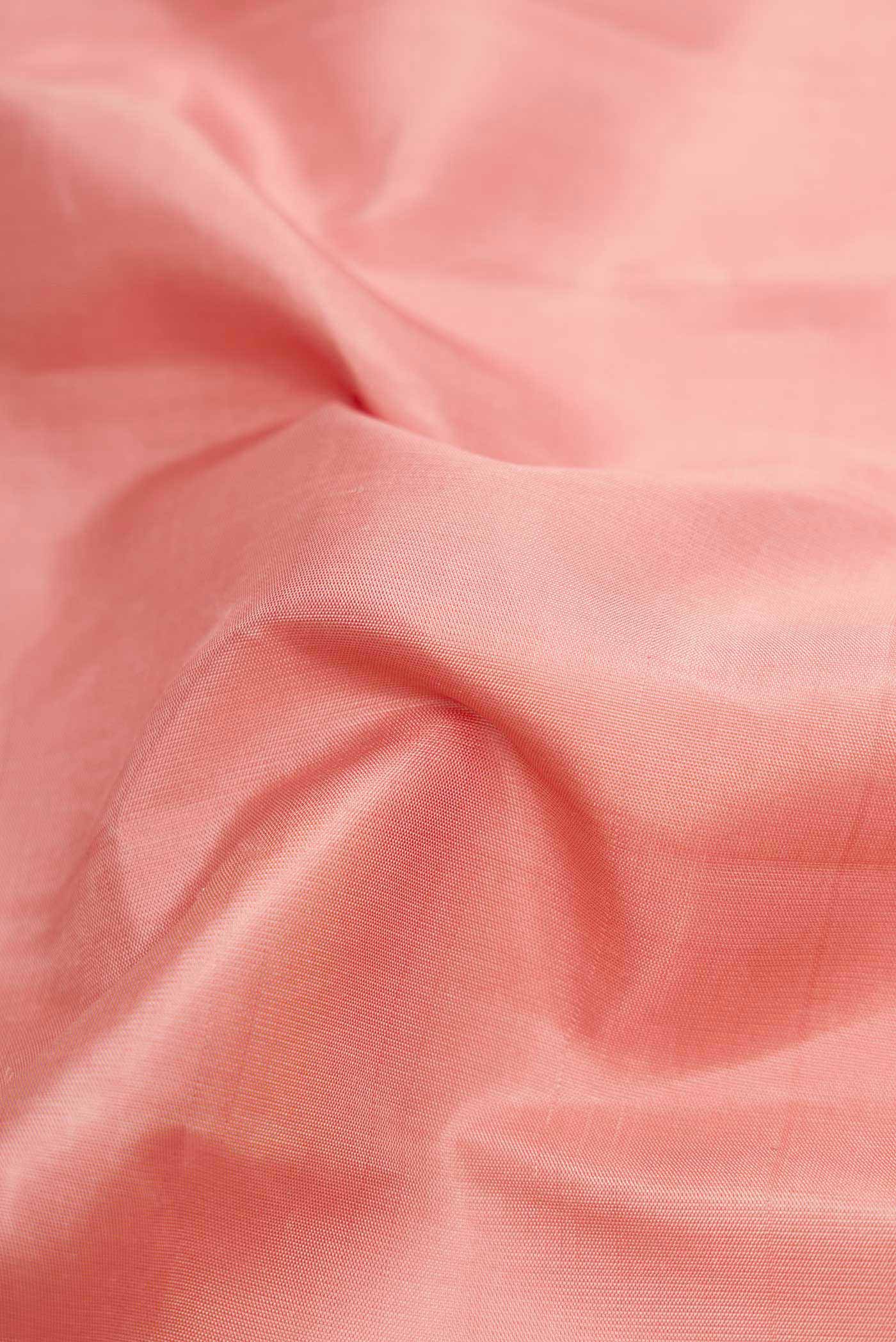 Rose Gold Dual Tone Kanjivaram Silk Saree - Image 2