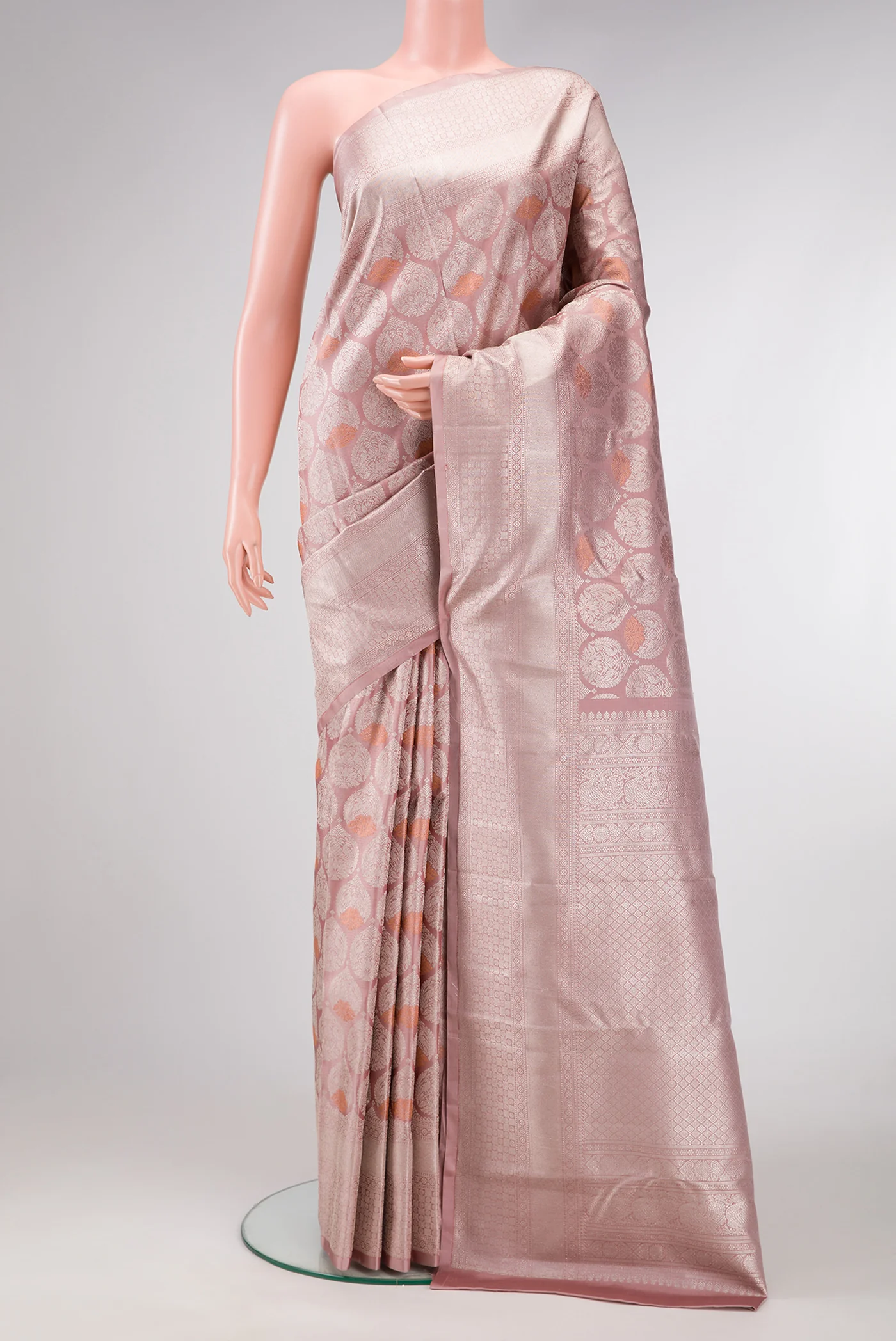 Mauve Kanchipuram Silk Saree