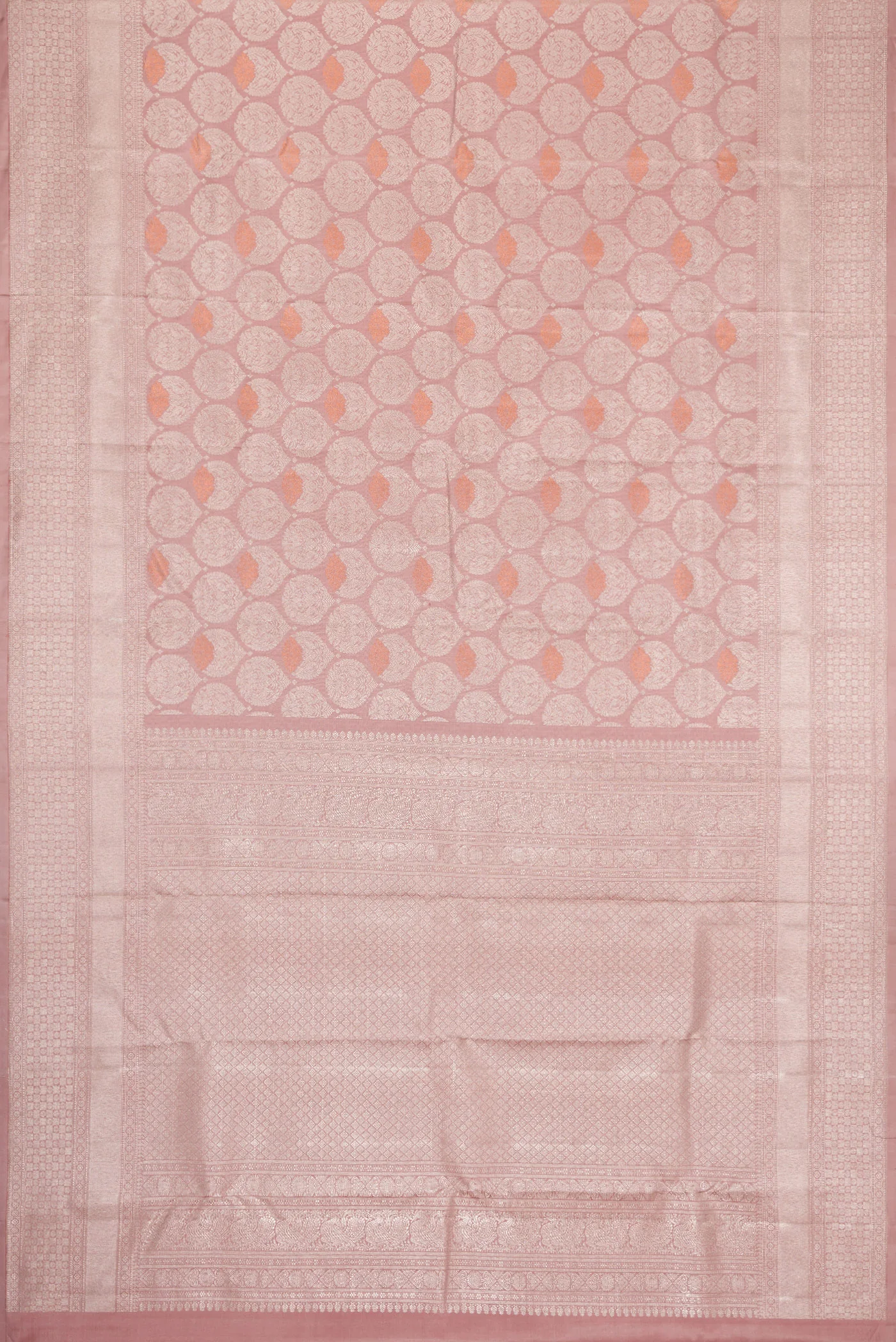 Mauve Kanchipuram Silk Saree - Image 6
