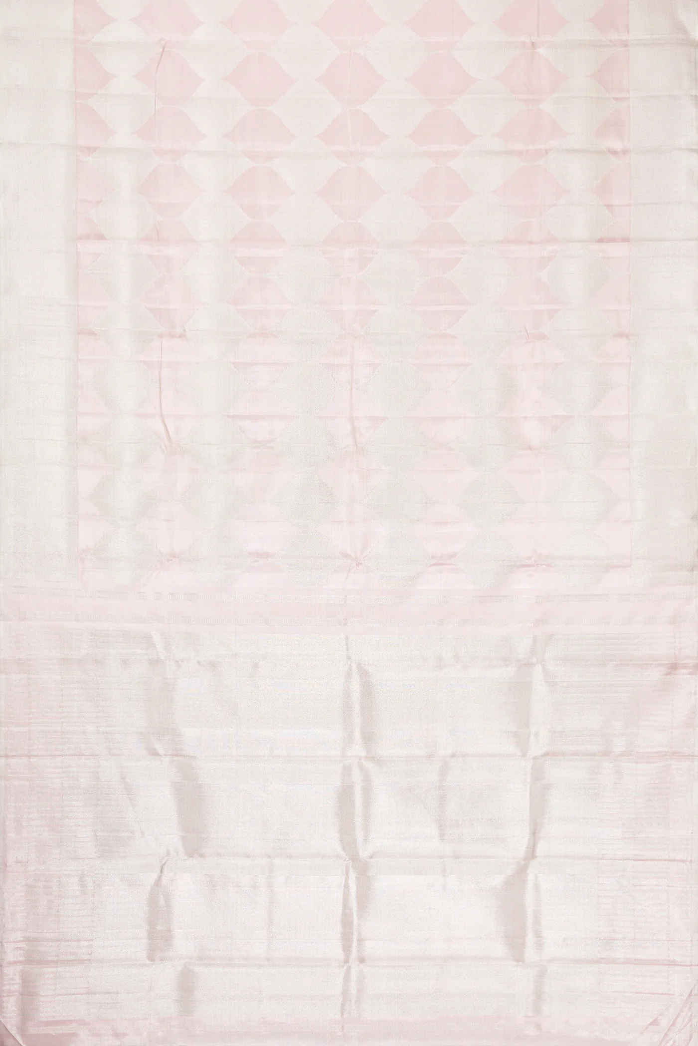 Rose Gold Dual Tone Kanjivaram Tissue Silk Saree - Image 6