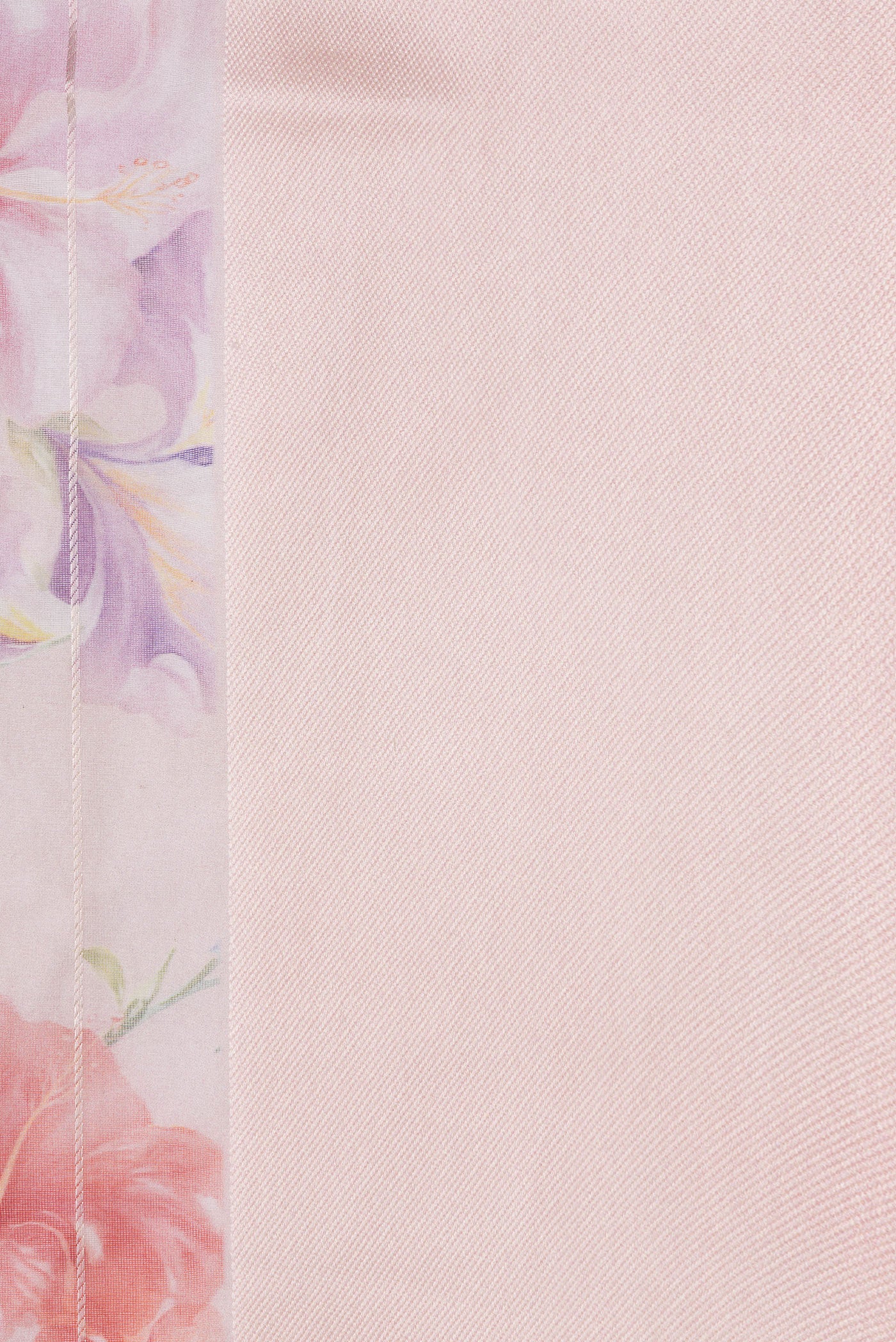 Rose Gold Organza Silk Saree - Image 3