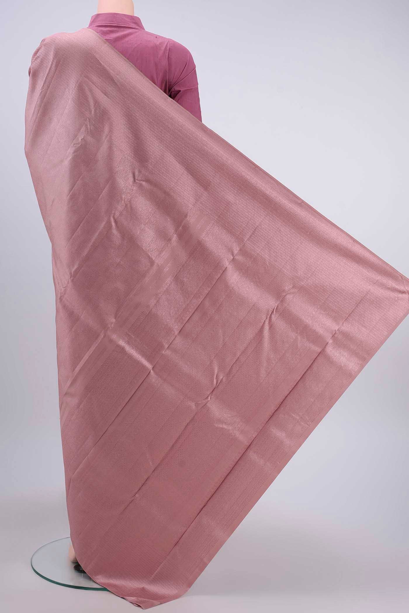 Mauve Kanchipuram Silk Saree - Image 3