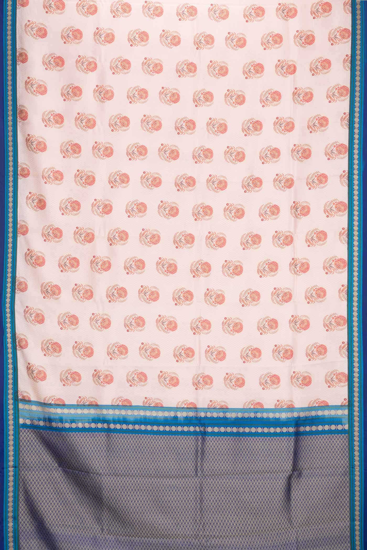 Rose Gold Kanchipuram Silk Saree - Image 4