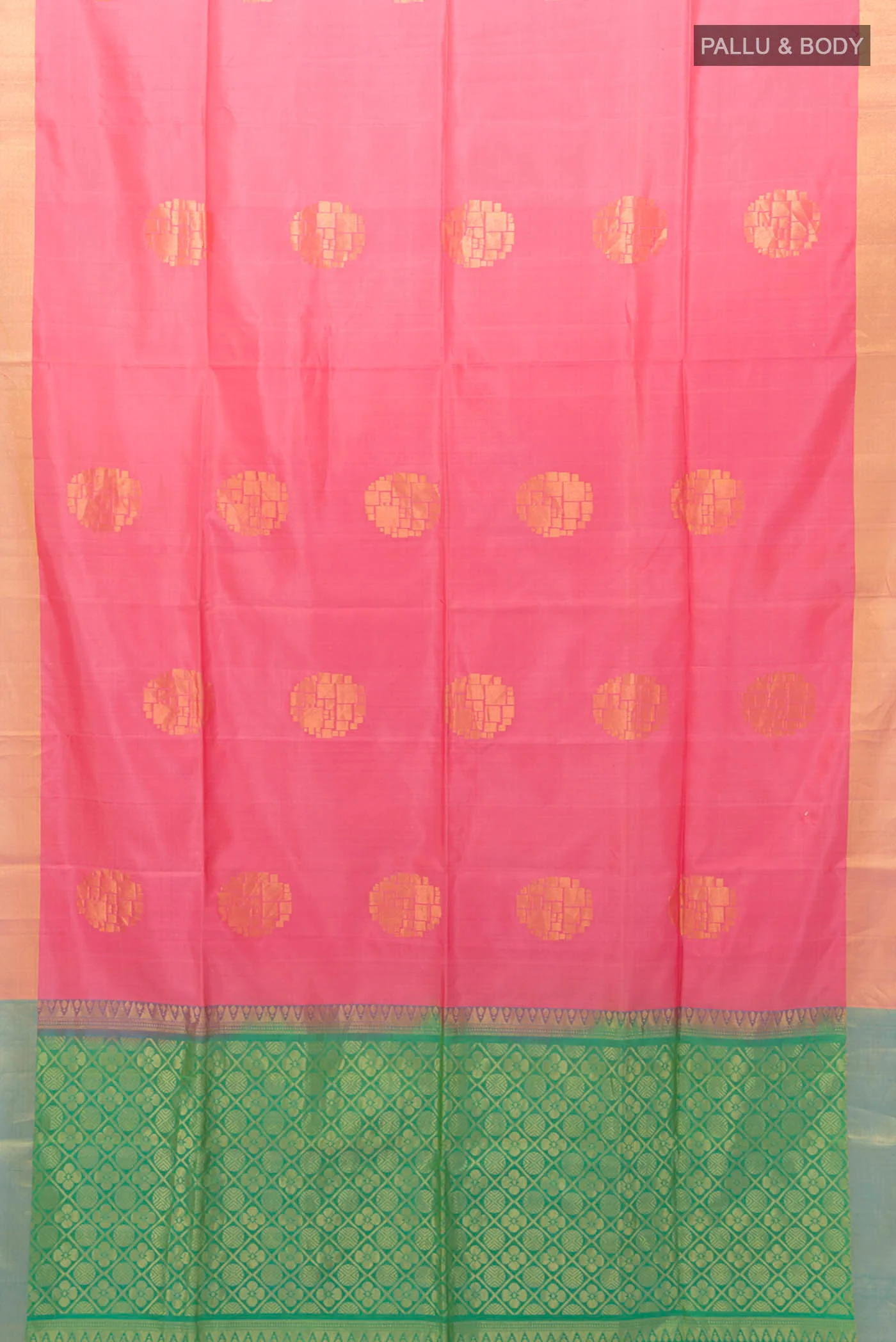 Rose pink Blended Soft Silk Saree - Image 5