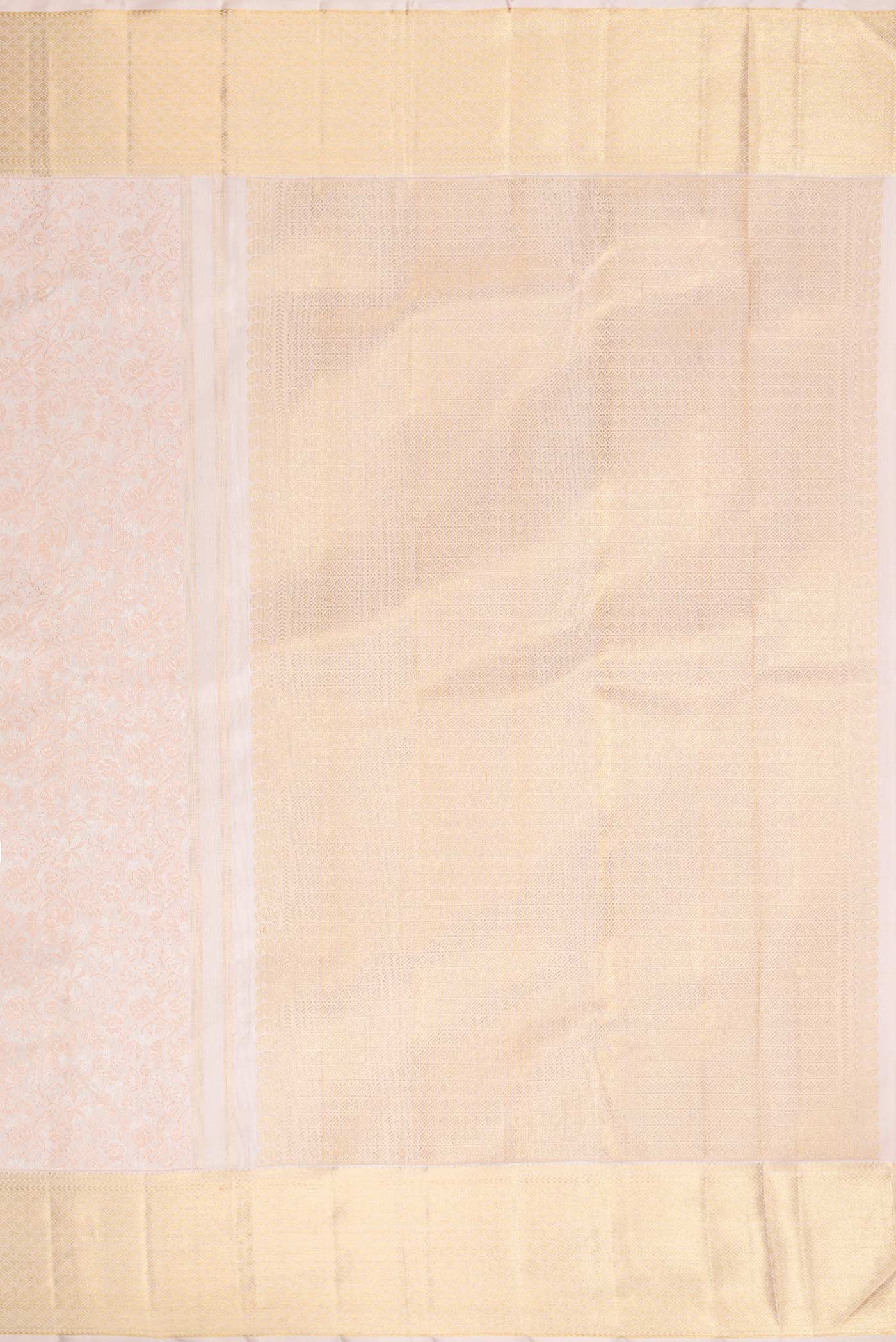 Pure Silk Pure Zari Rose pink Kanjivaram Saree - Image 7