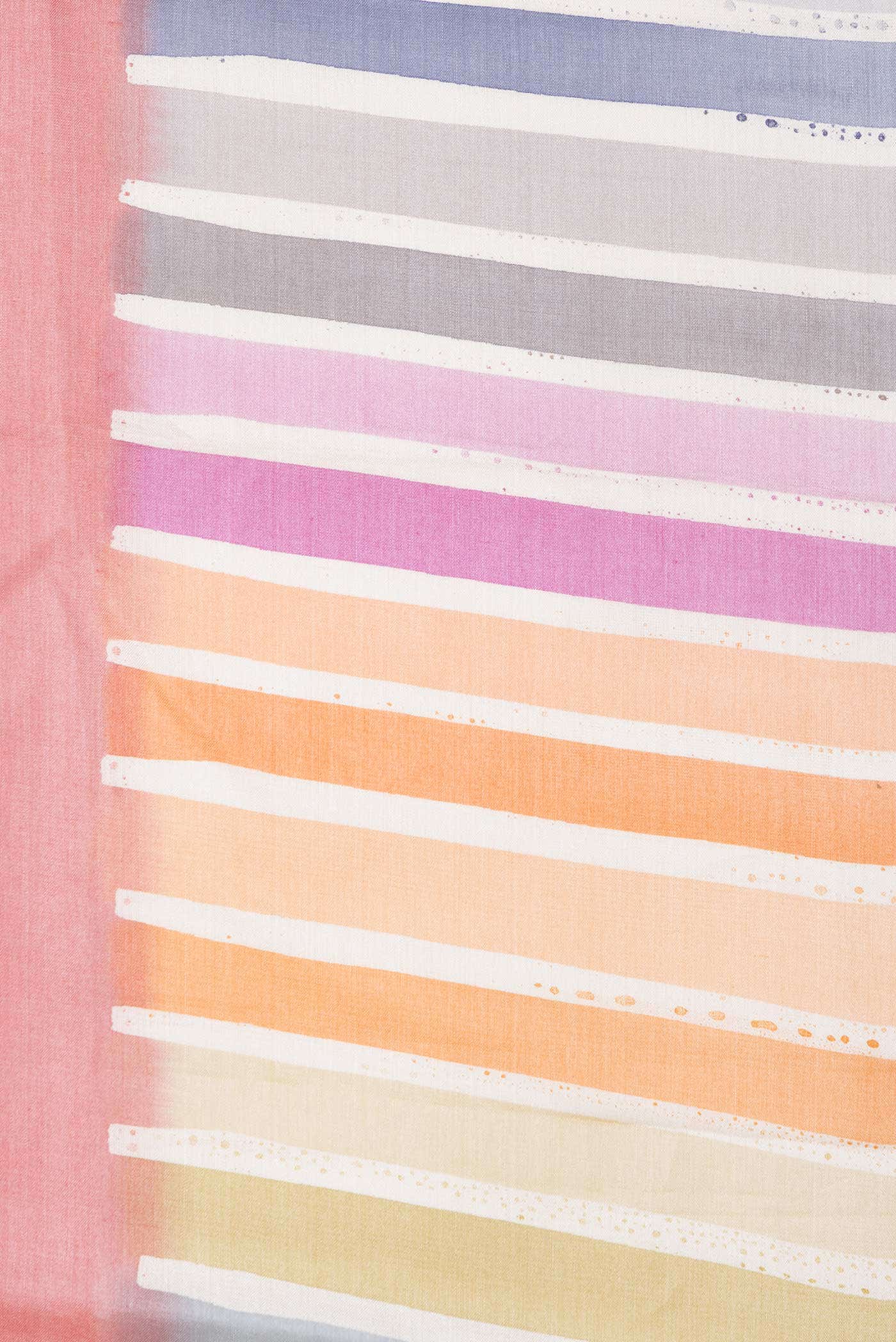 Coral Tussar Silk Saree - Image 3