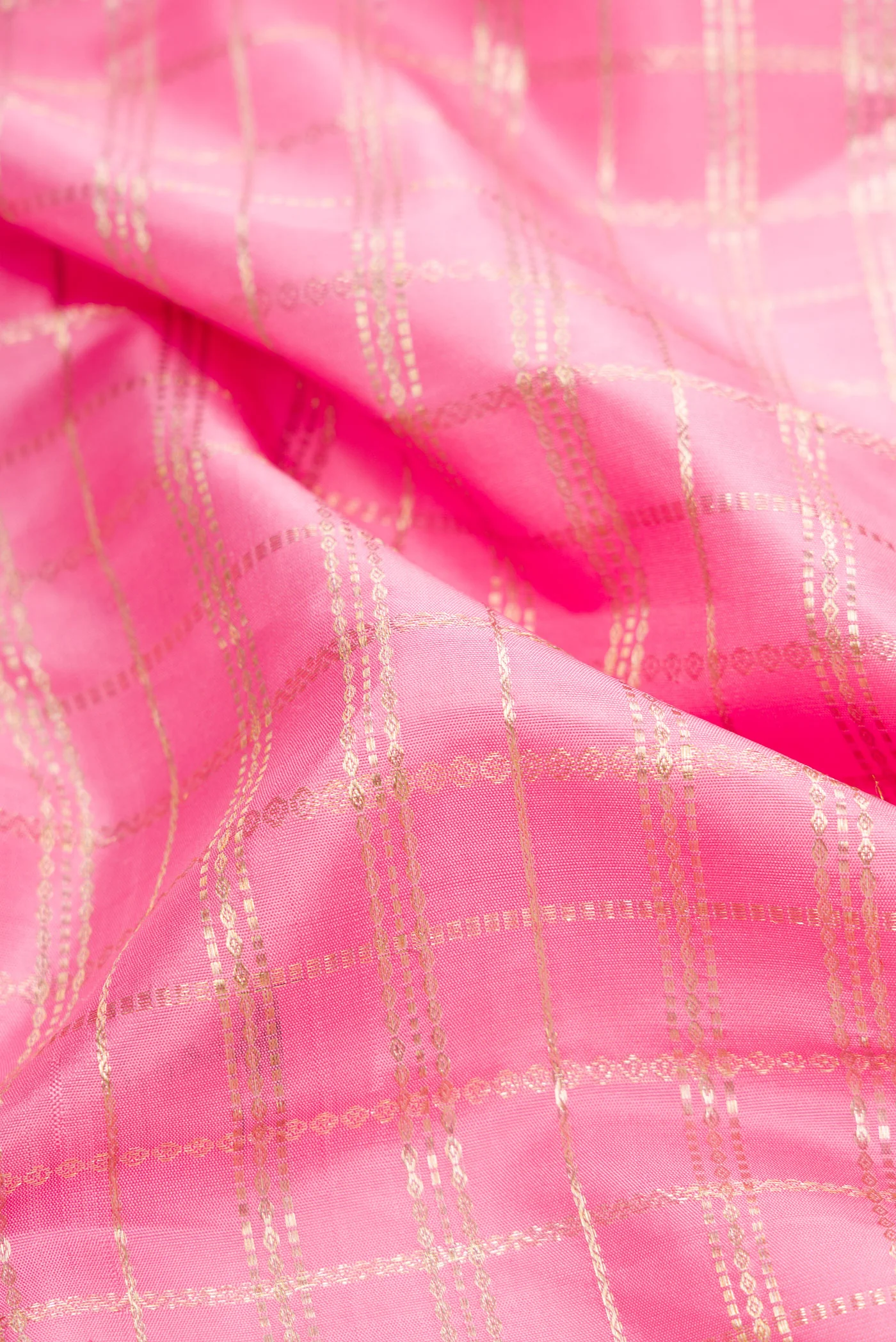 Rose pink Kanjivaram Silk Saree - Image 2