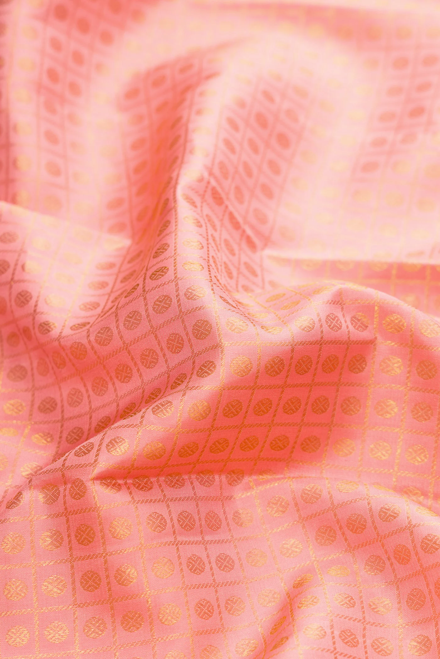 Rose pink Kanjivaram Silk Saree - Image 2
