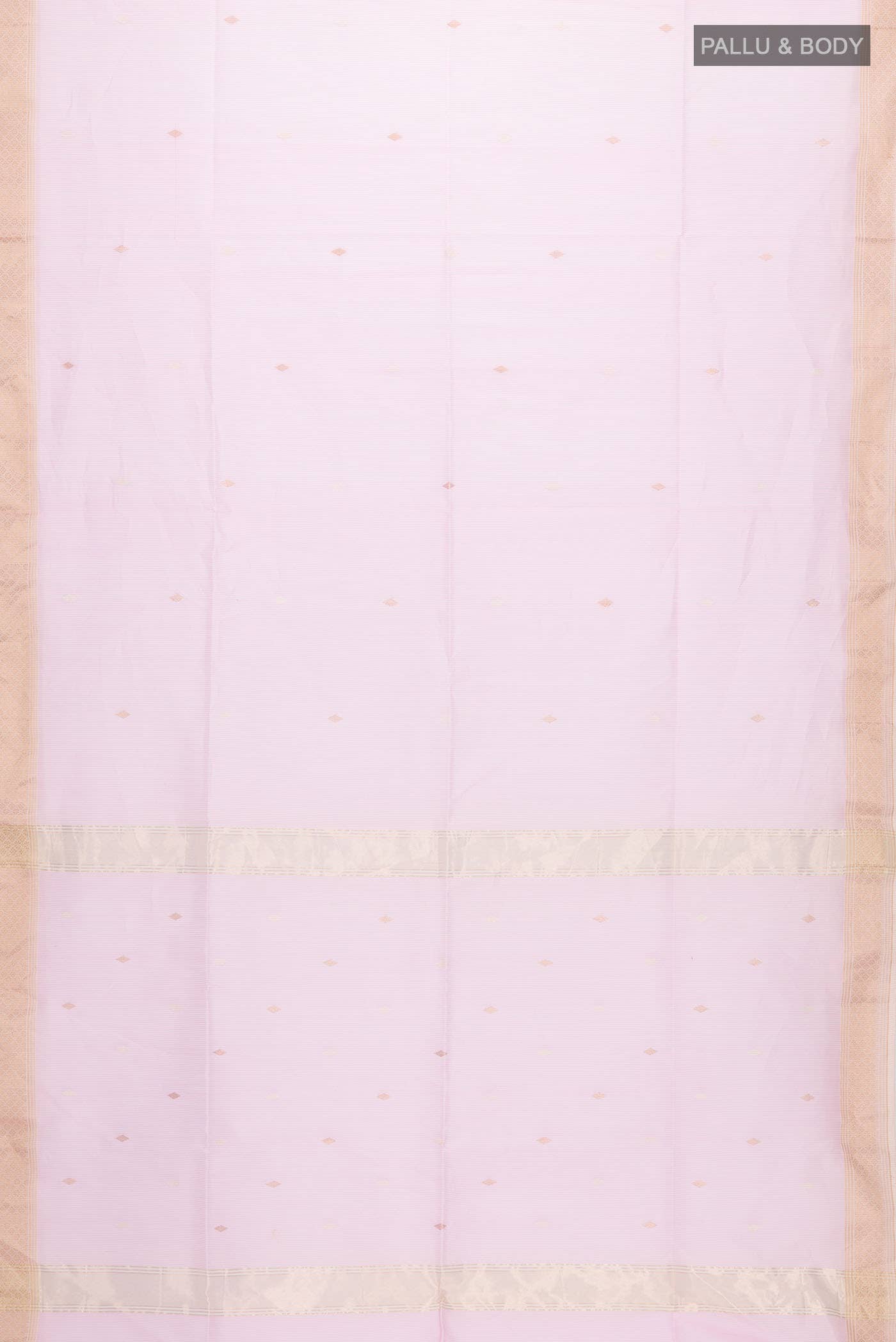 Rose pink Maheshwari Silk Cotton Saree - Image 2