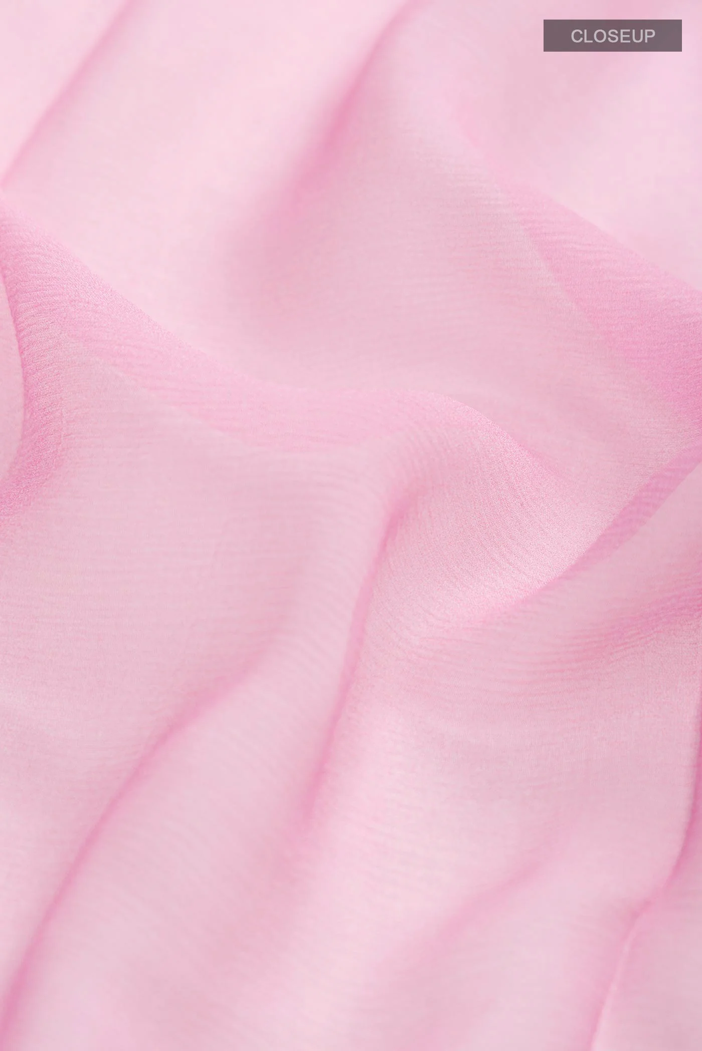 Rose pink Mysore Chiffon Saree - Image 2