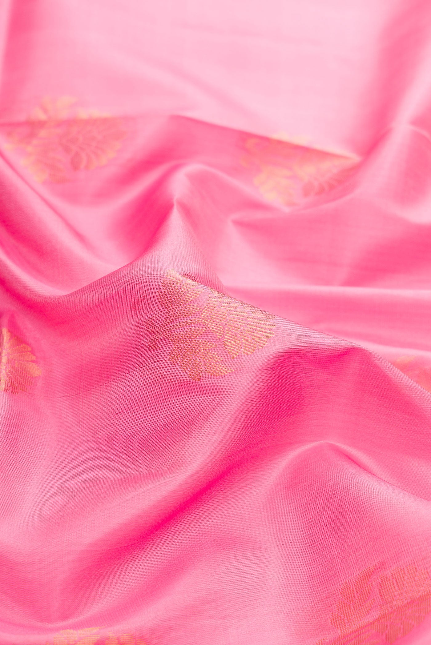 Rose pink Soft Silk Saree - Image 2