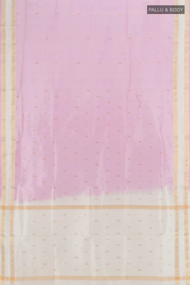 Rose pink Uppada Silk Saree - Image 5