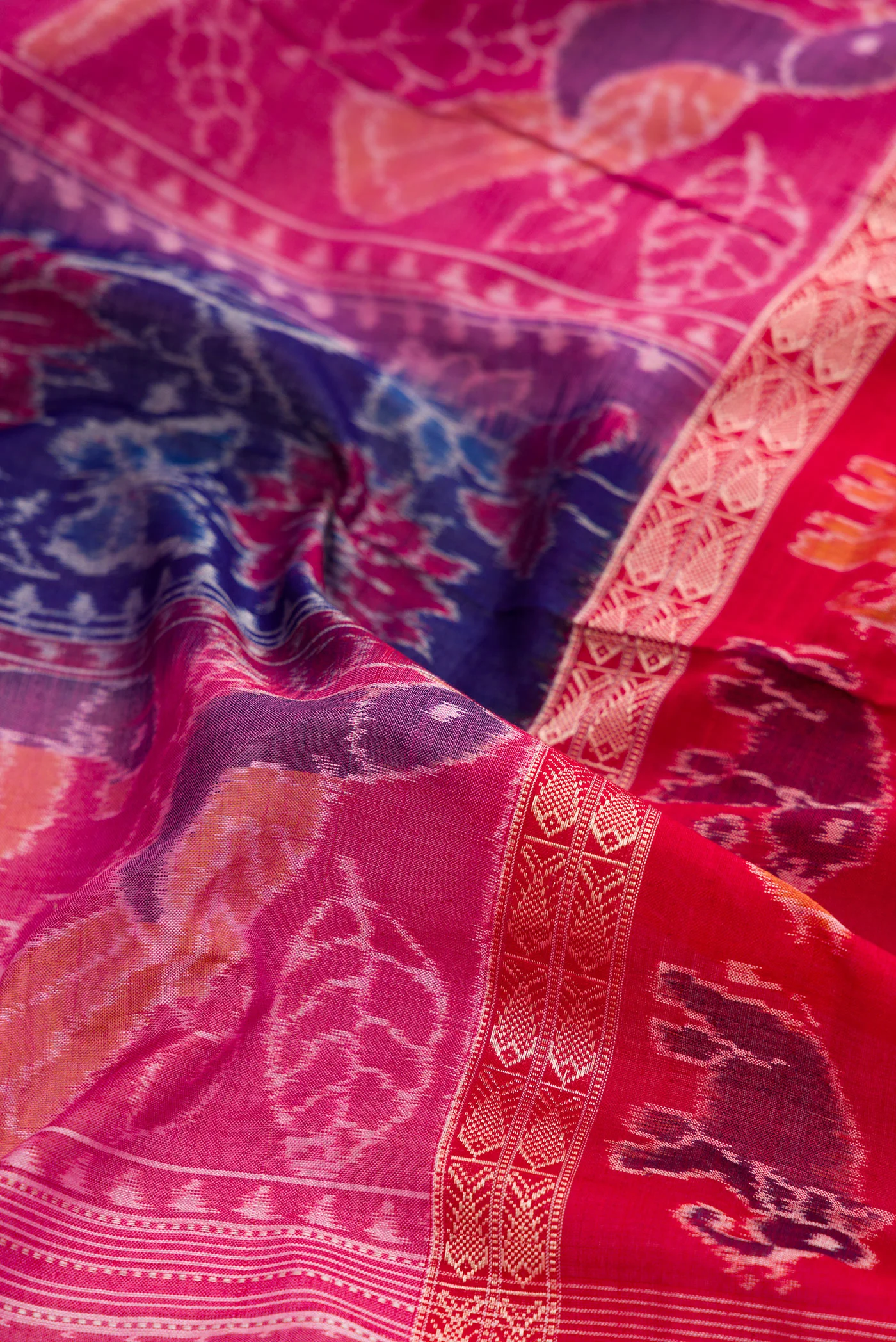 Multi Color Orissa Cotton Saree - Image 2