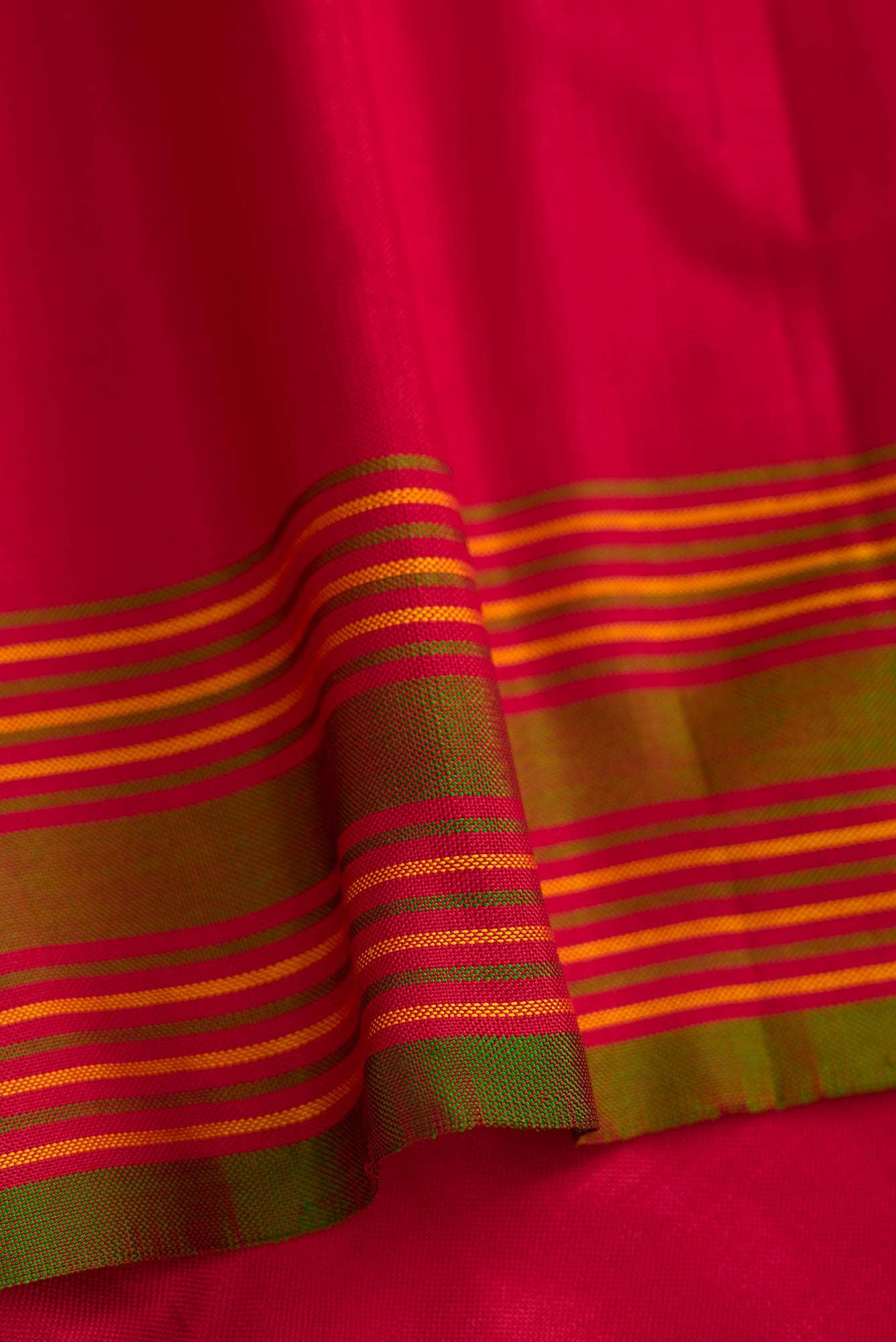 Royal Blue Dual Tone Double Ikat Saree - Image 6