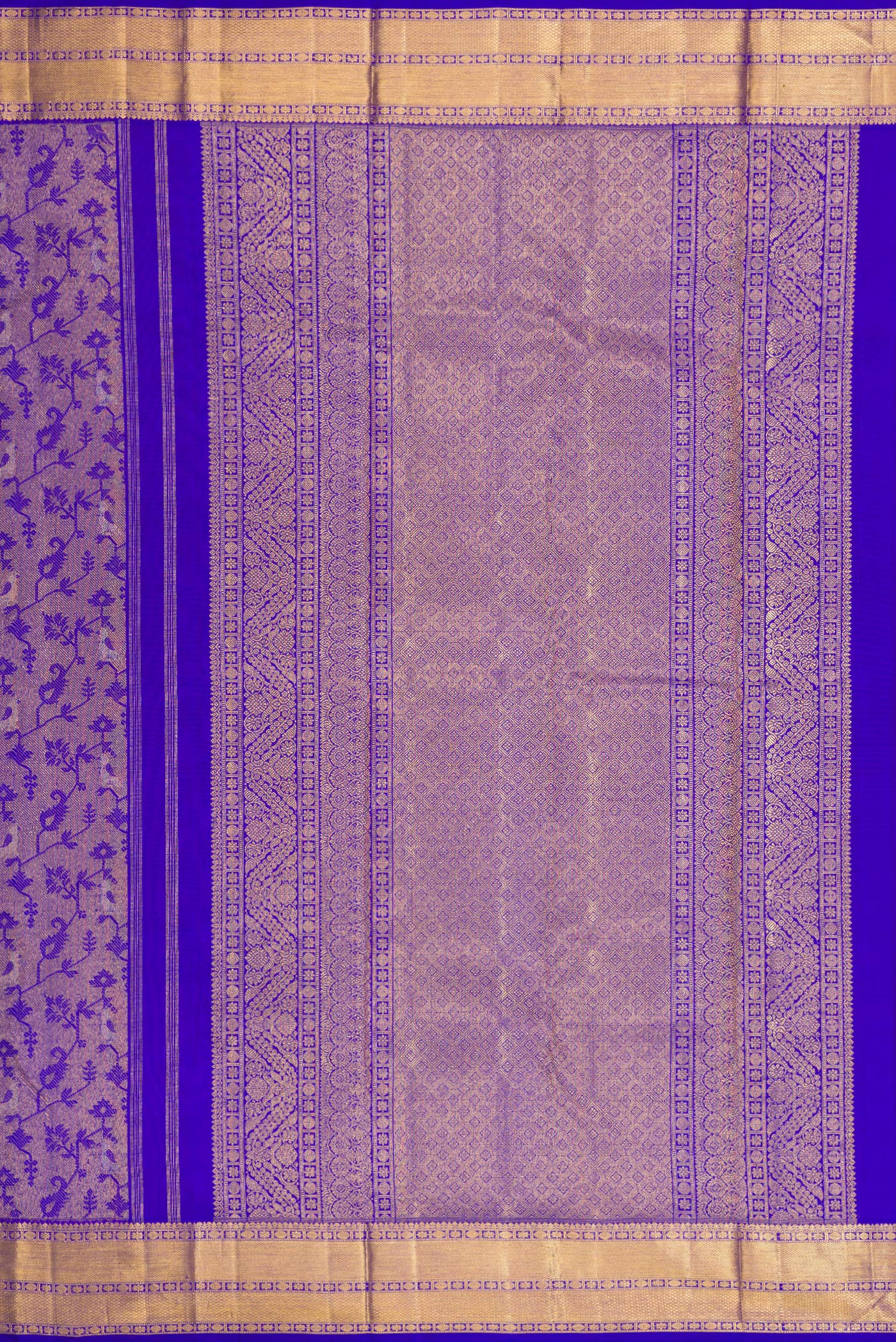 Royal Blue Kanchipuram Silk Saree - Image 7