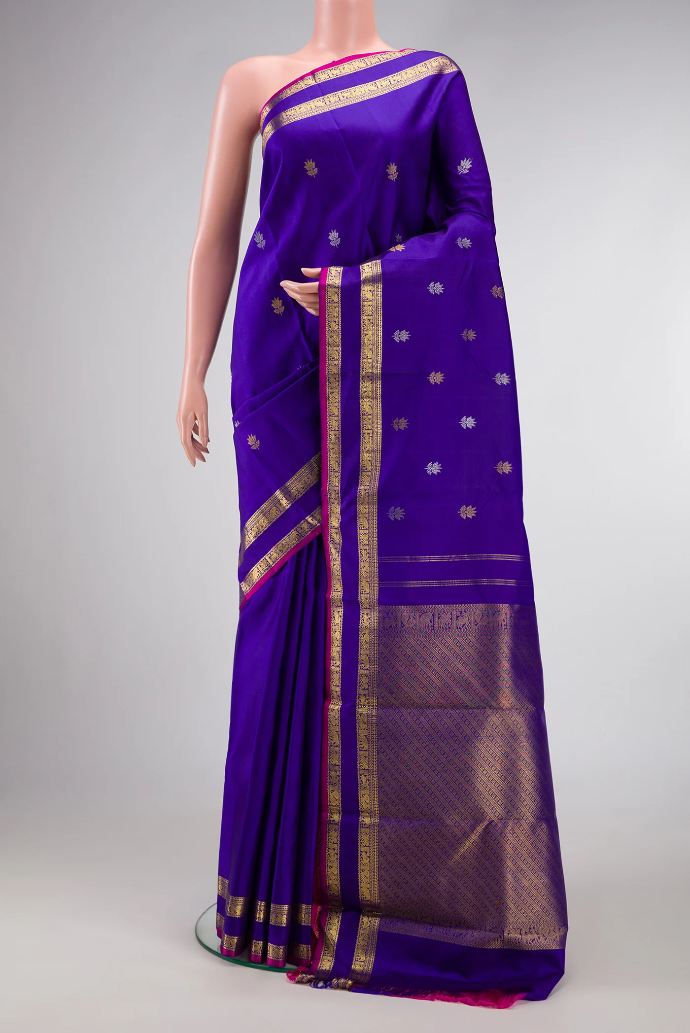 Royal Blue Kanchipuram Silk Saree