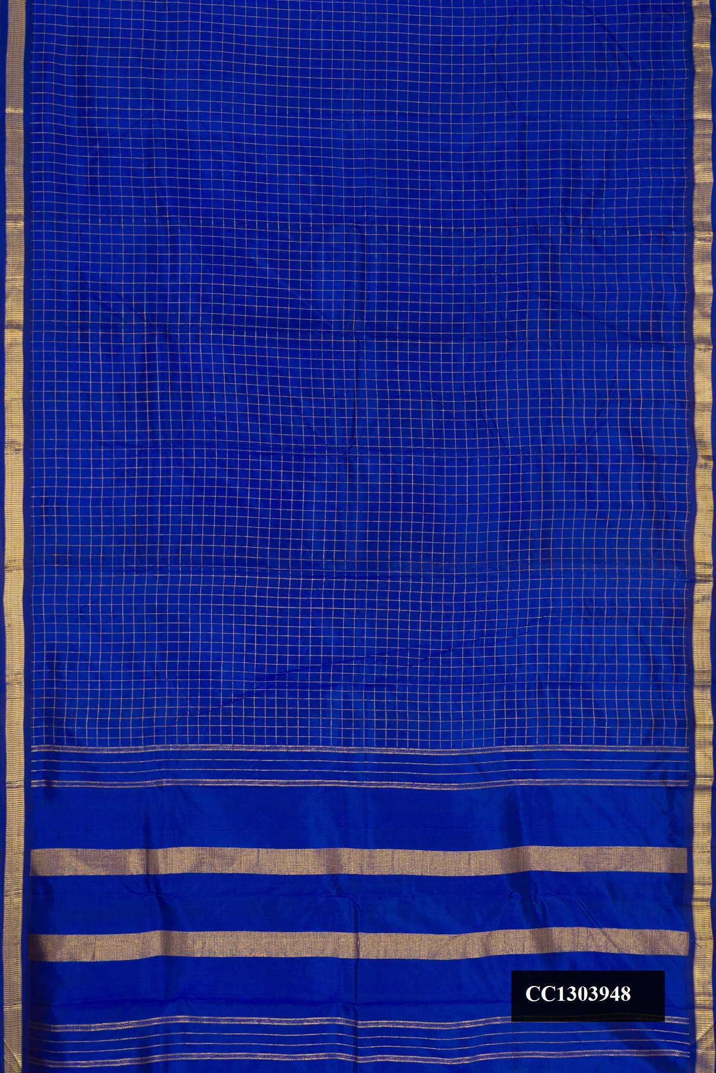 Royal Blue Dual Tone Kanchipuram Silk Saree