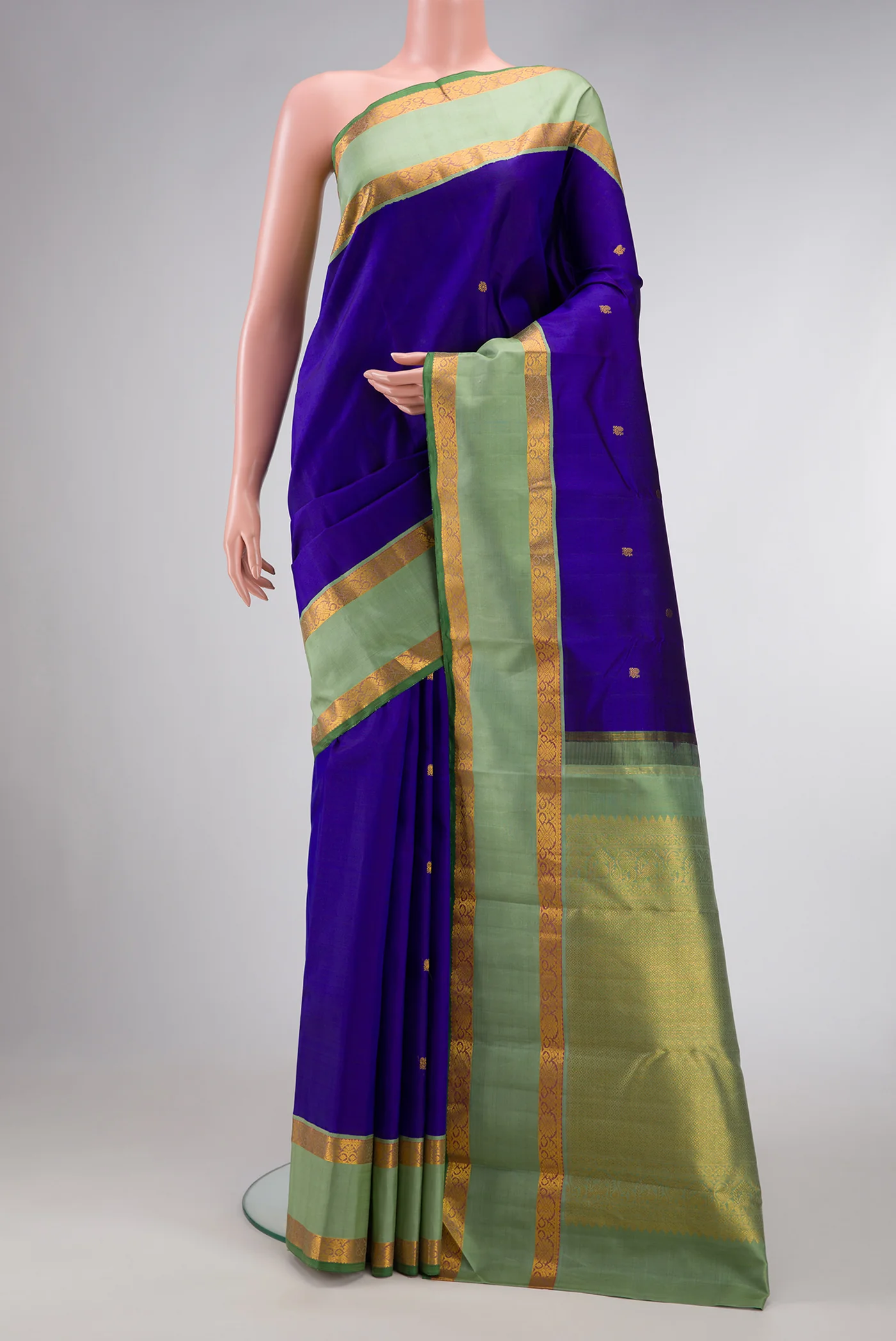 Royal Blue Kanjivaram Silk Saree
